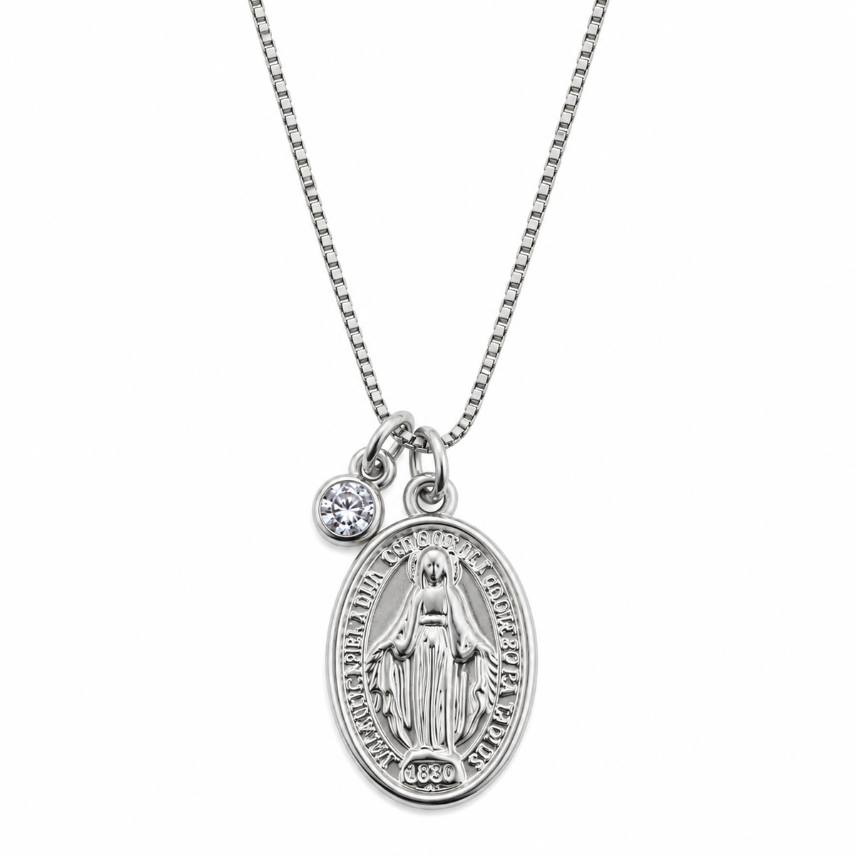 Collar | Virgencita Detail Silver