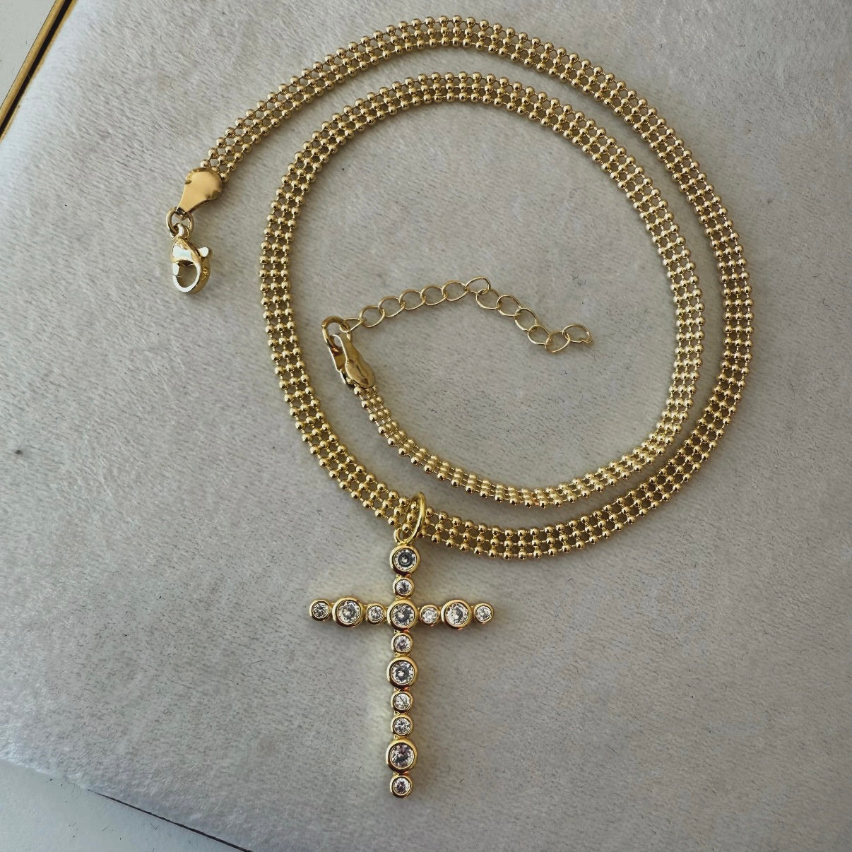 Cadenita | Cruz brillante xl