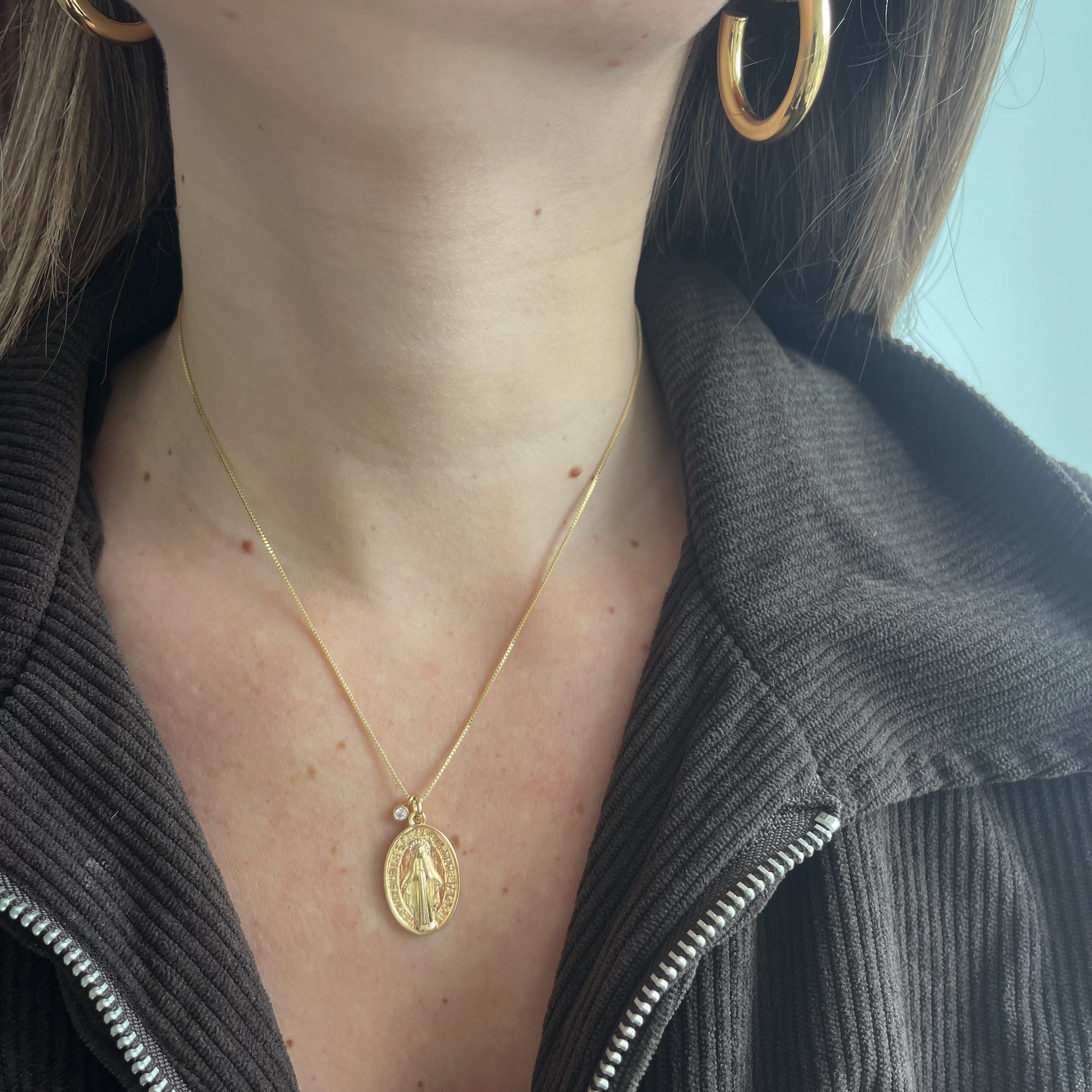 Collar | Virgen De Los Rayos Minimalista