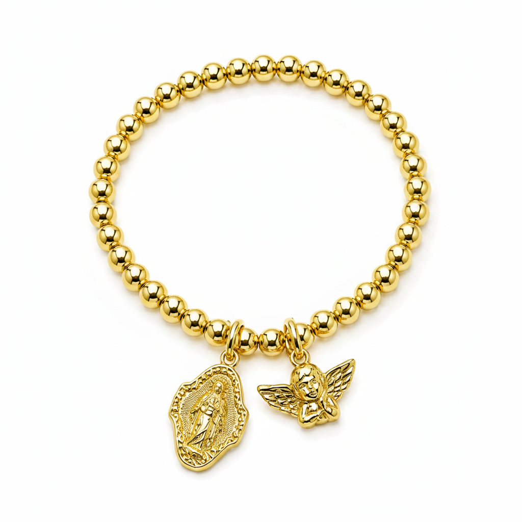 Pulsera | Virgen de los Rayos y ángel