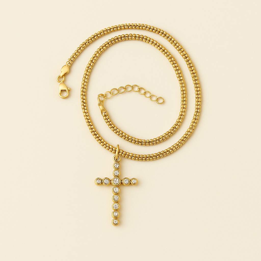 Cadenita | Cruz brillante xl