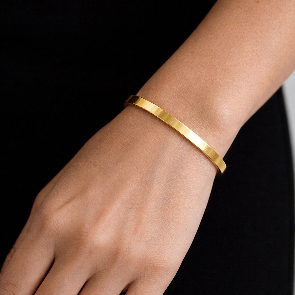 Esclava | Oro Grabada 5 mm