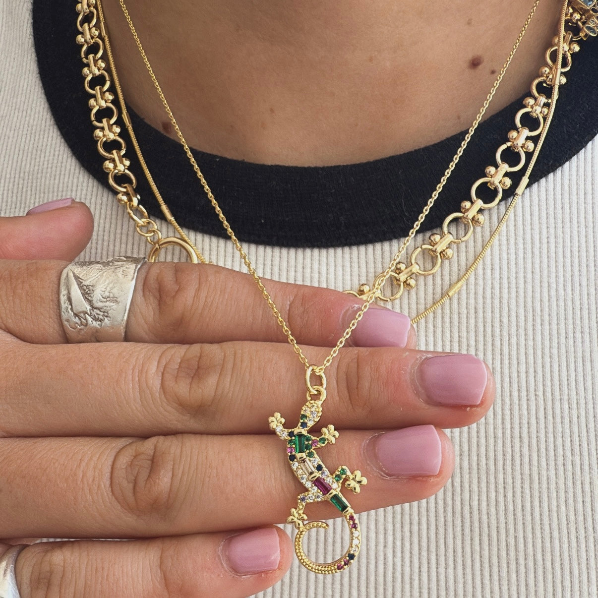 Cadenita | Amuleto Lagartija