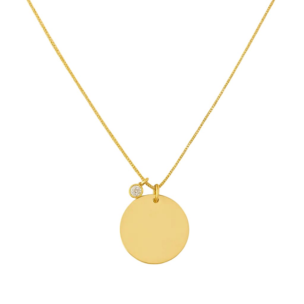 Cadenita | Circle Gold + Grabado Láser