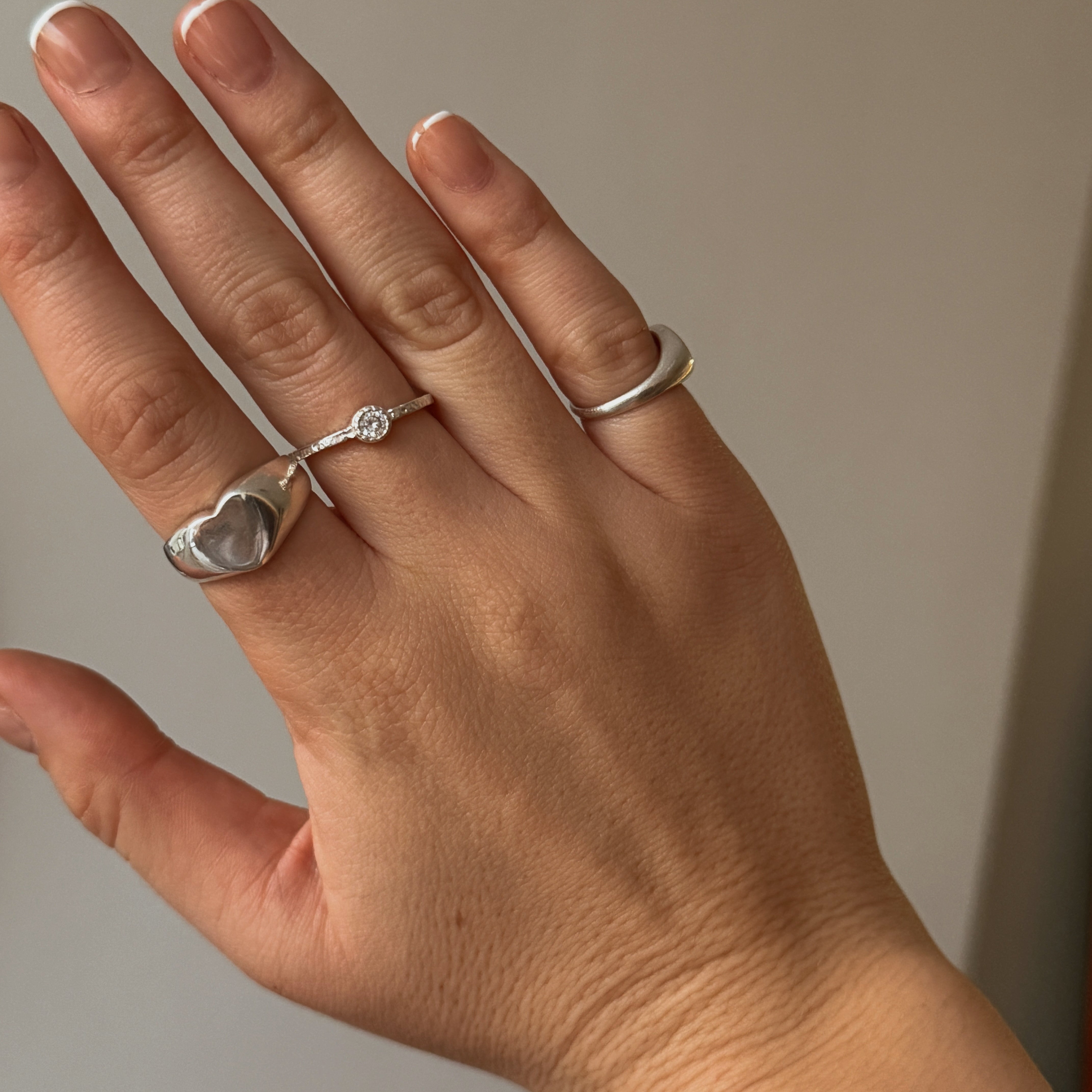 Anillo | Silver Heart Grabado
