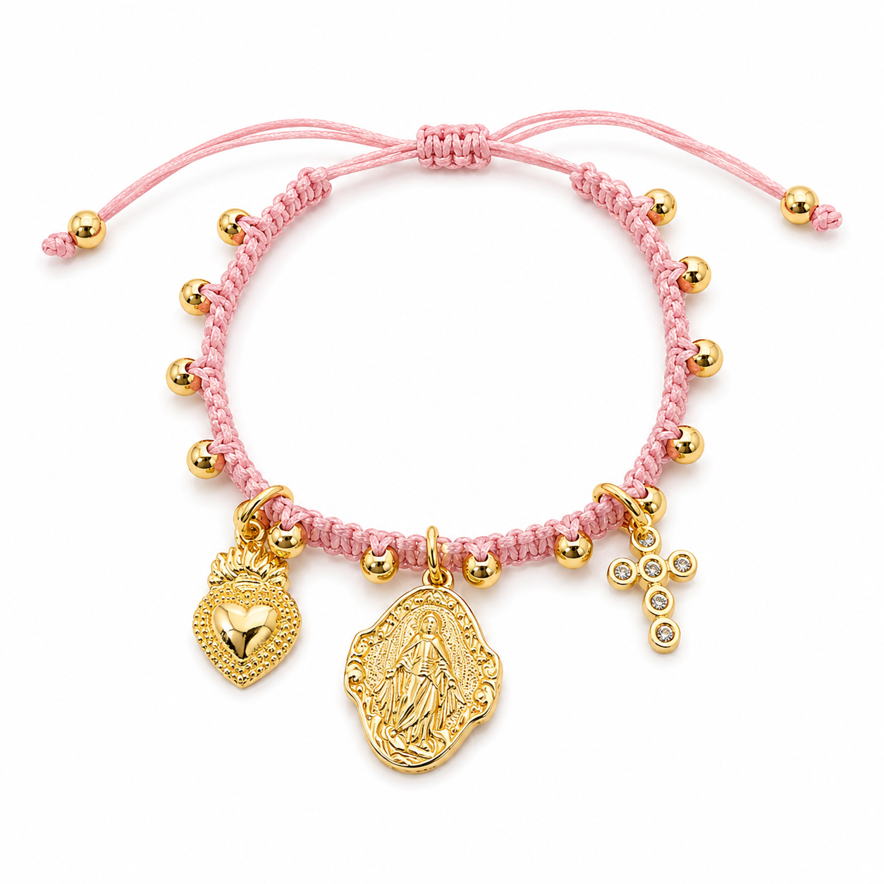 Pulsera | Pink virgen de los rayos
