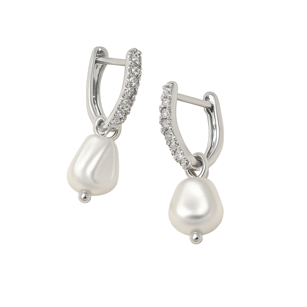 Argollas | Little Silver Pearl