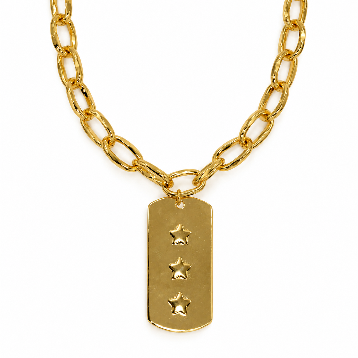 Collar | Placa Gold + Grabado
