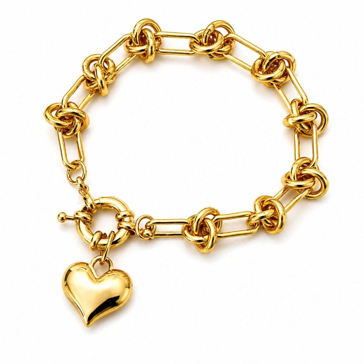 Pulsera | Oro con corazón