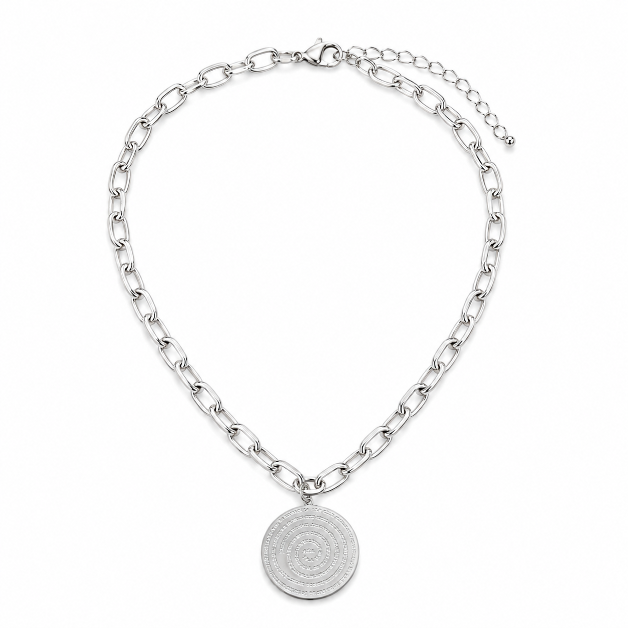 Collar |Padre nuestro XL silver