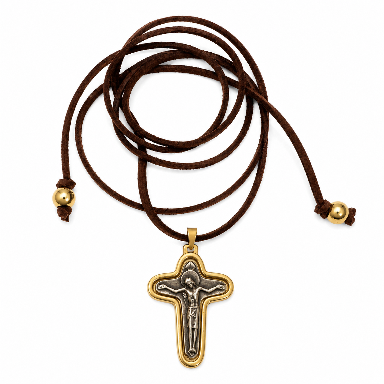 Collar | Gamuza Brown + Cruz