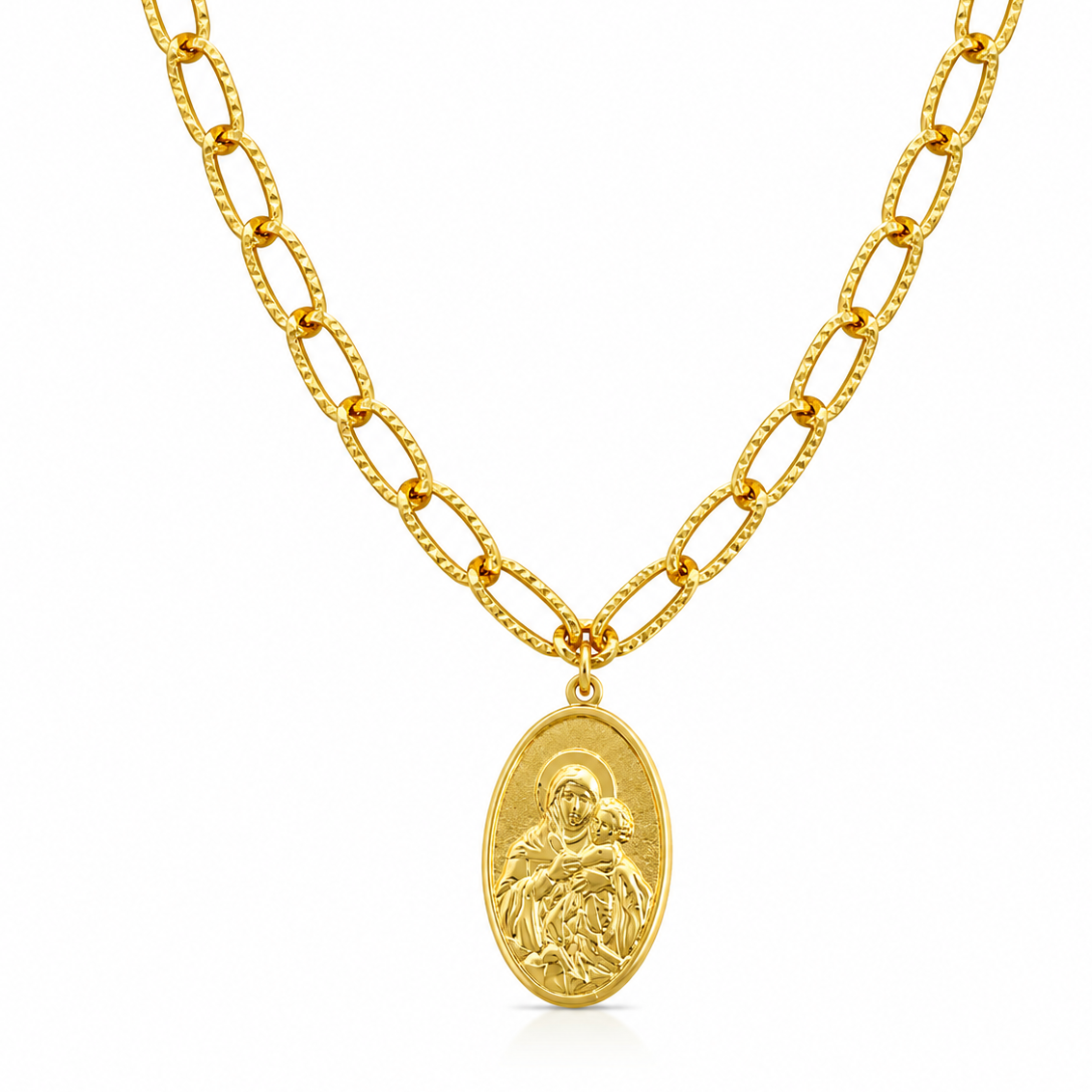 Collar | Virgen Mater Ovalo Detail