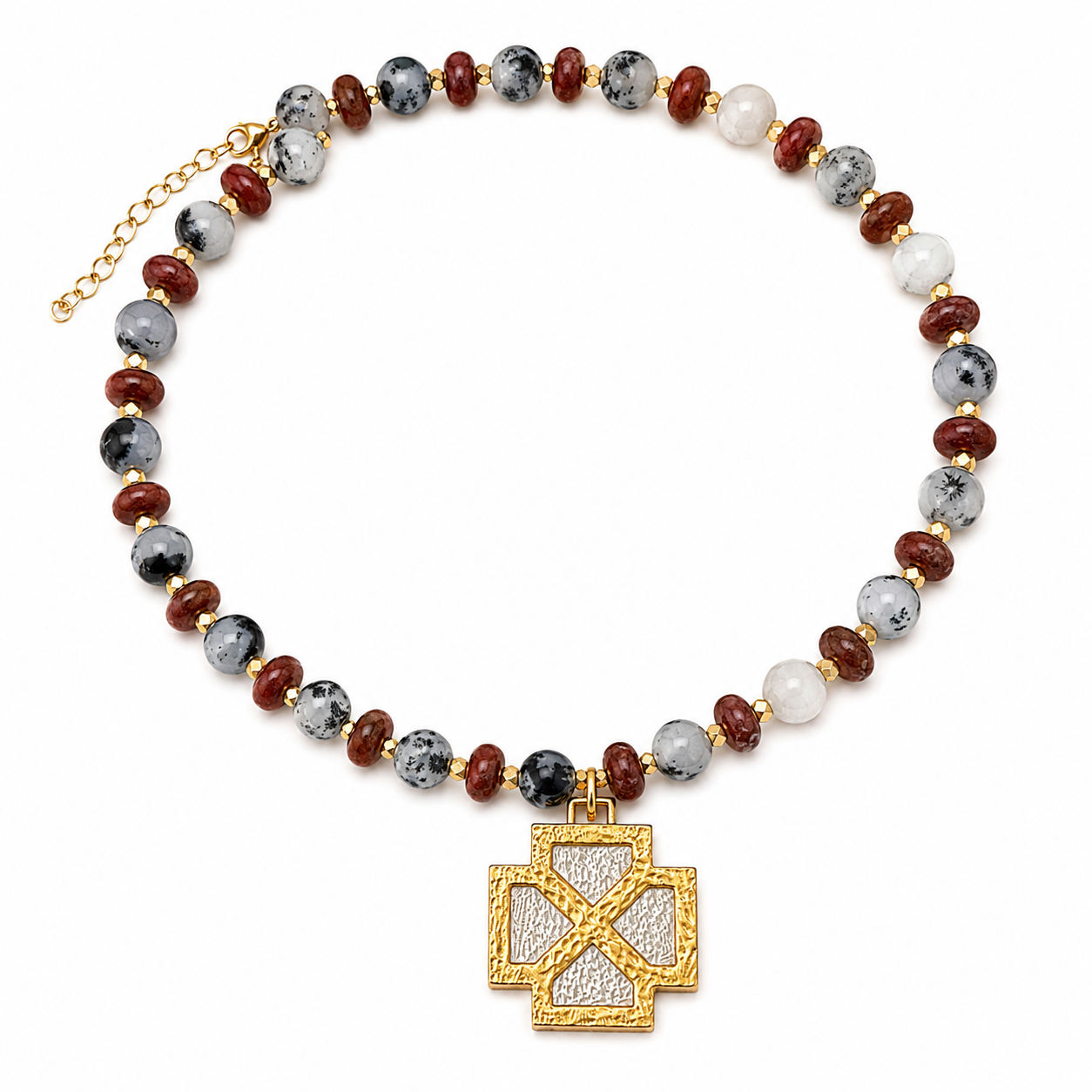 Collar | Ágatas y Cruz