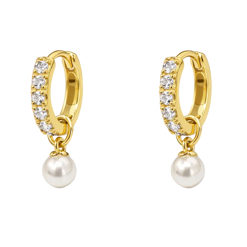 Aros | circular circones y perla redonda