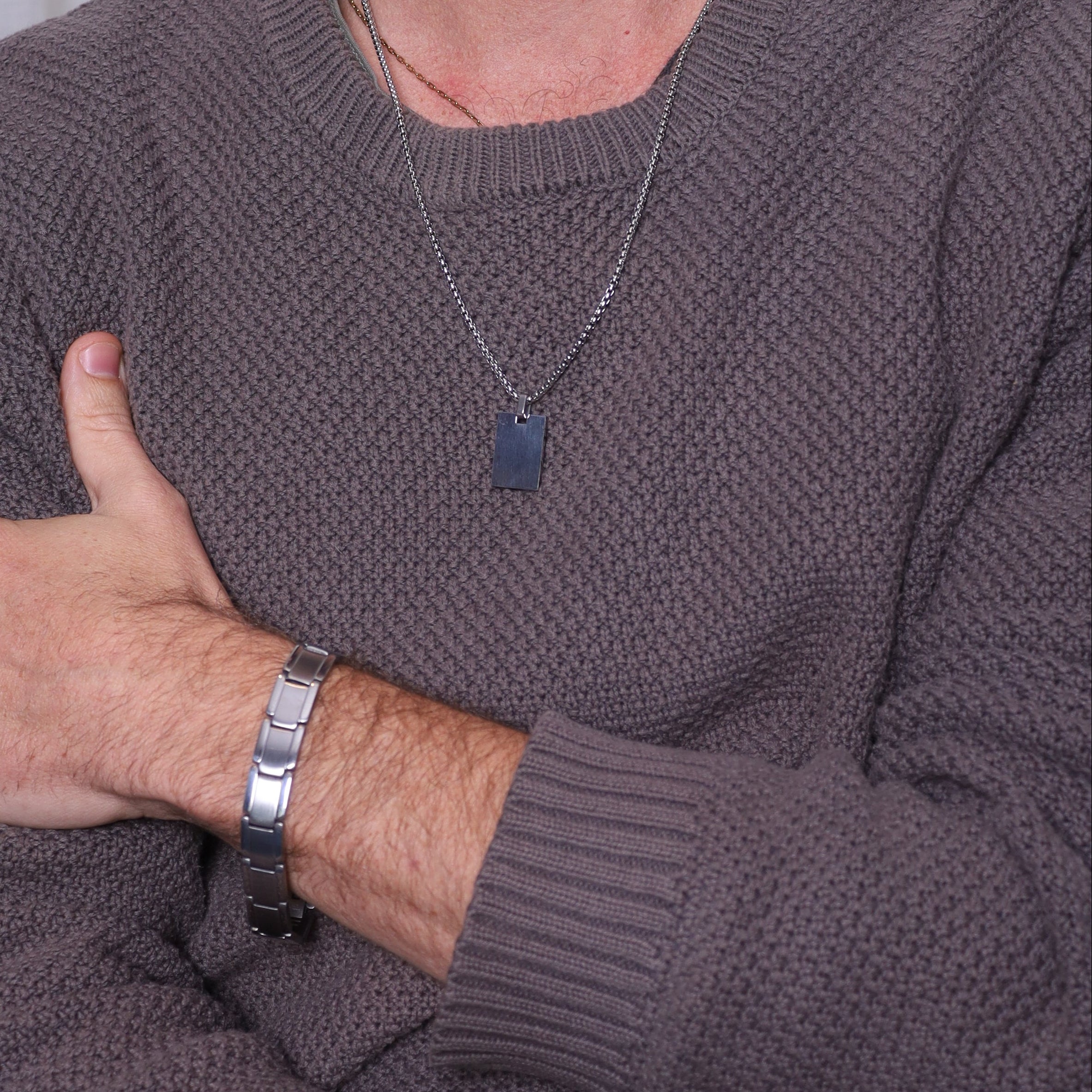 For Him | pulsera plata