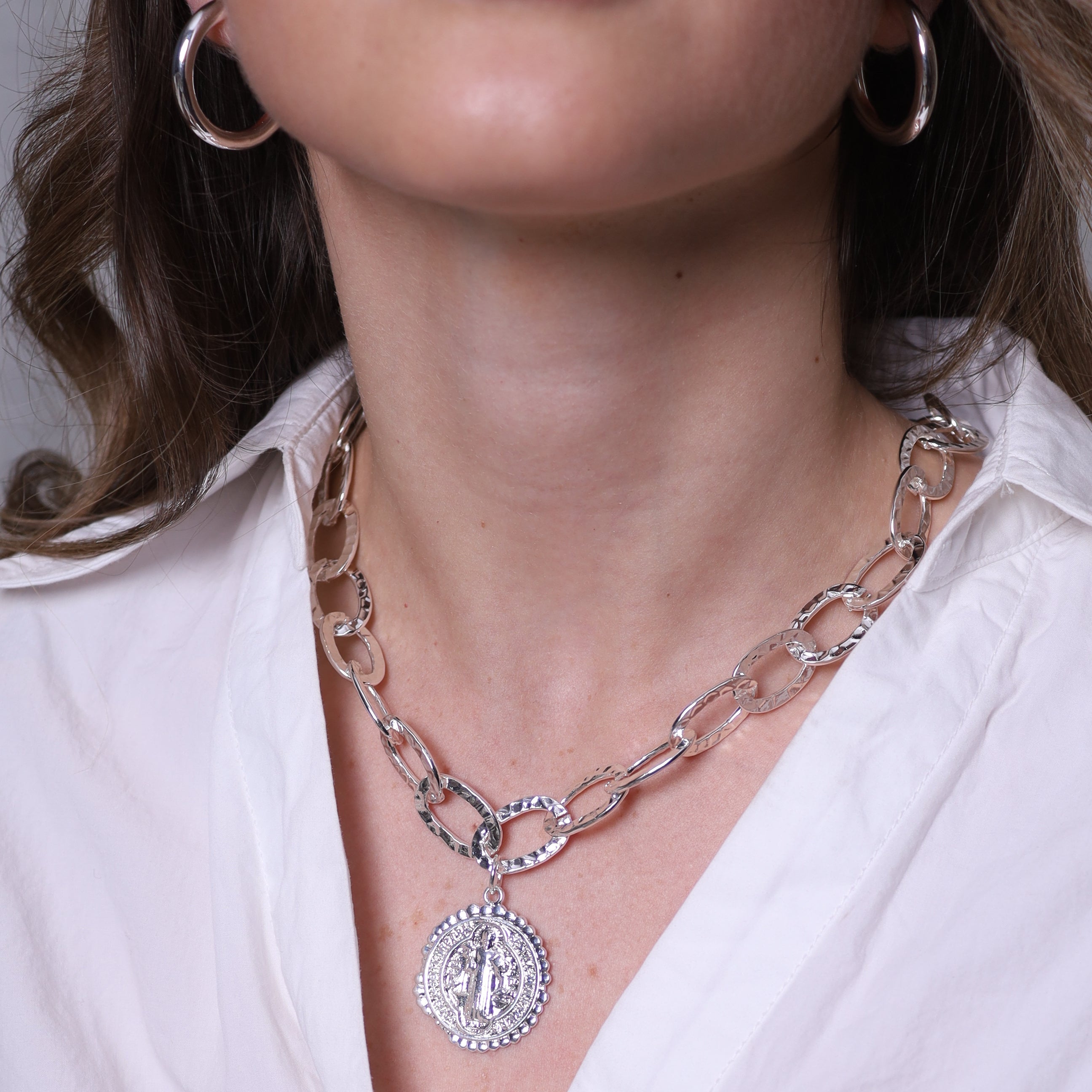 Collar | San Benito Silver XL