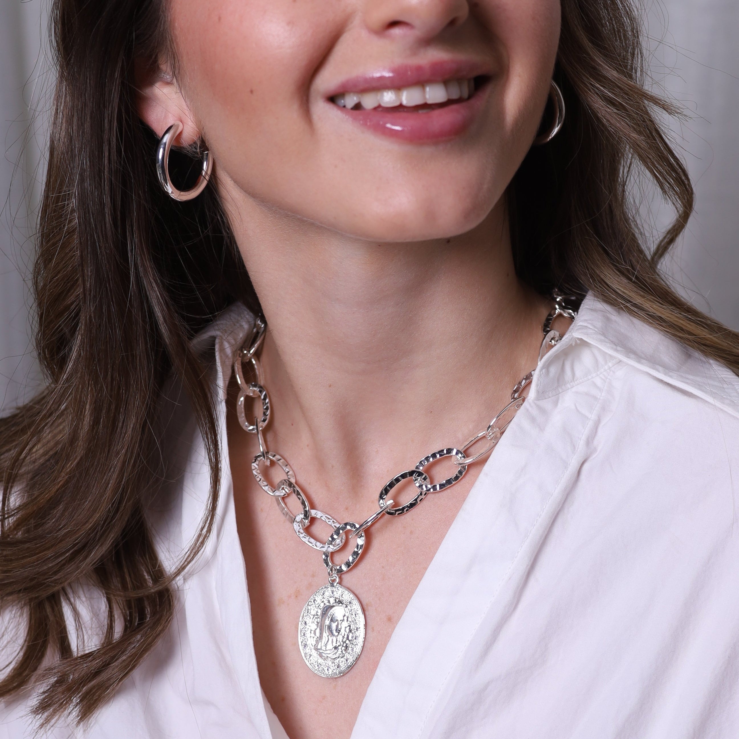 Collar | Virgen Silver XL Circones