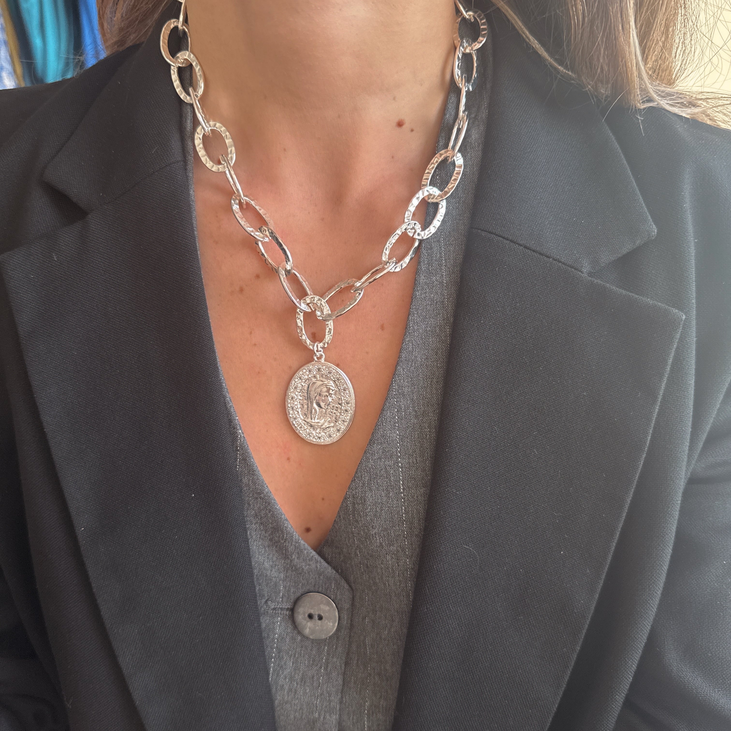 Collar | Virgen Silver XL Circones