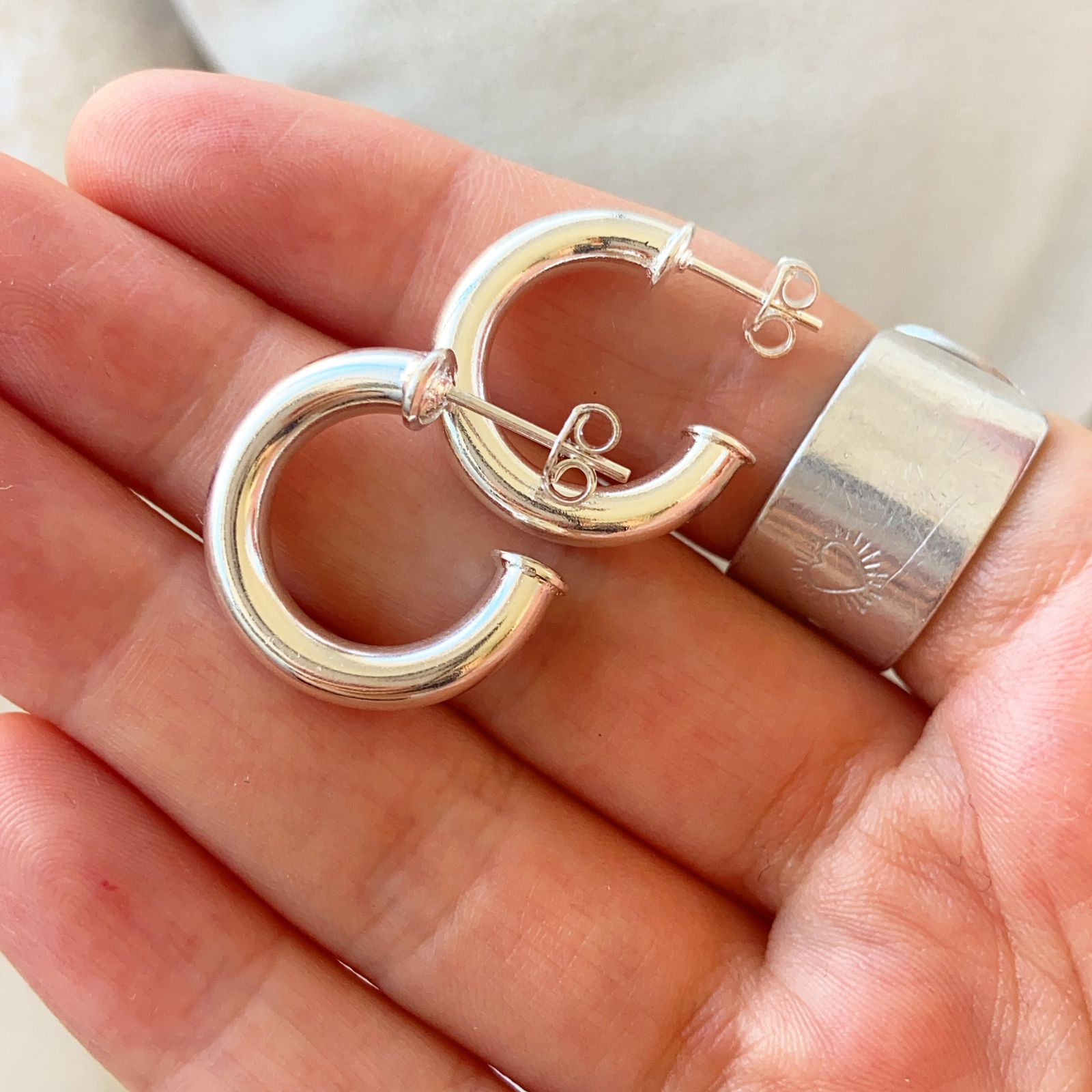 Argollas | Small and Classic Delgada Plata