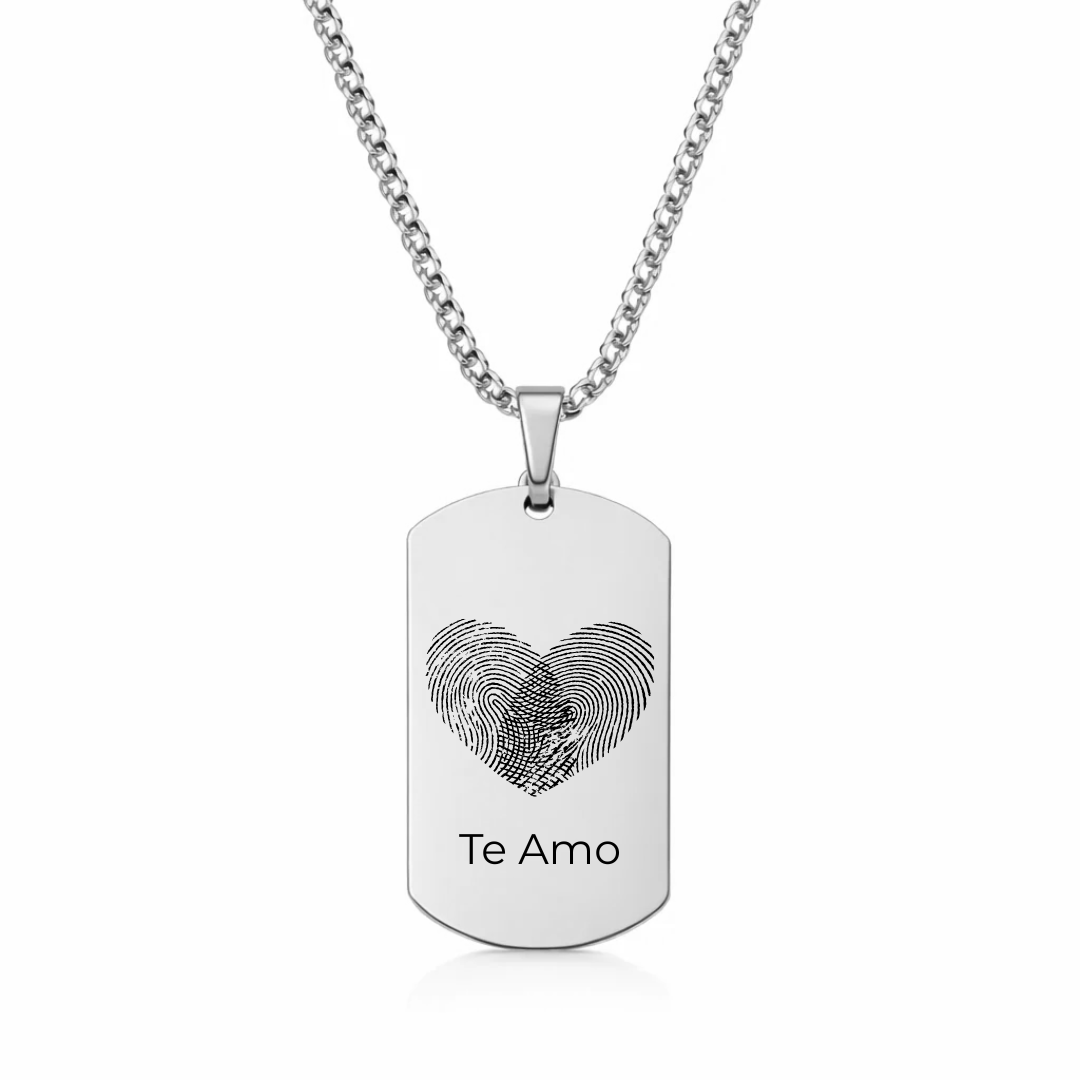 For Him | Placa Militar Plata