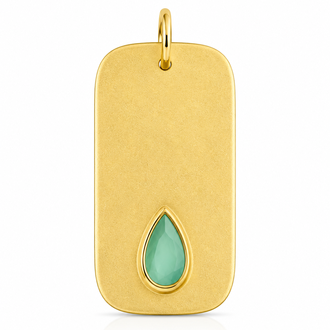Collar Placa | Ocean Writer Gold