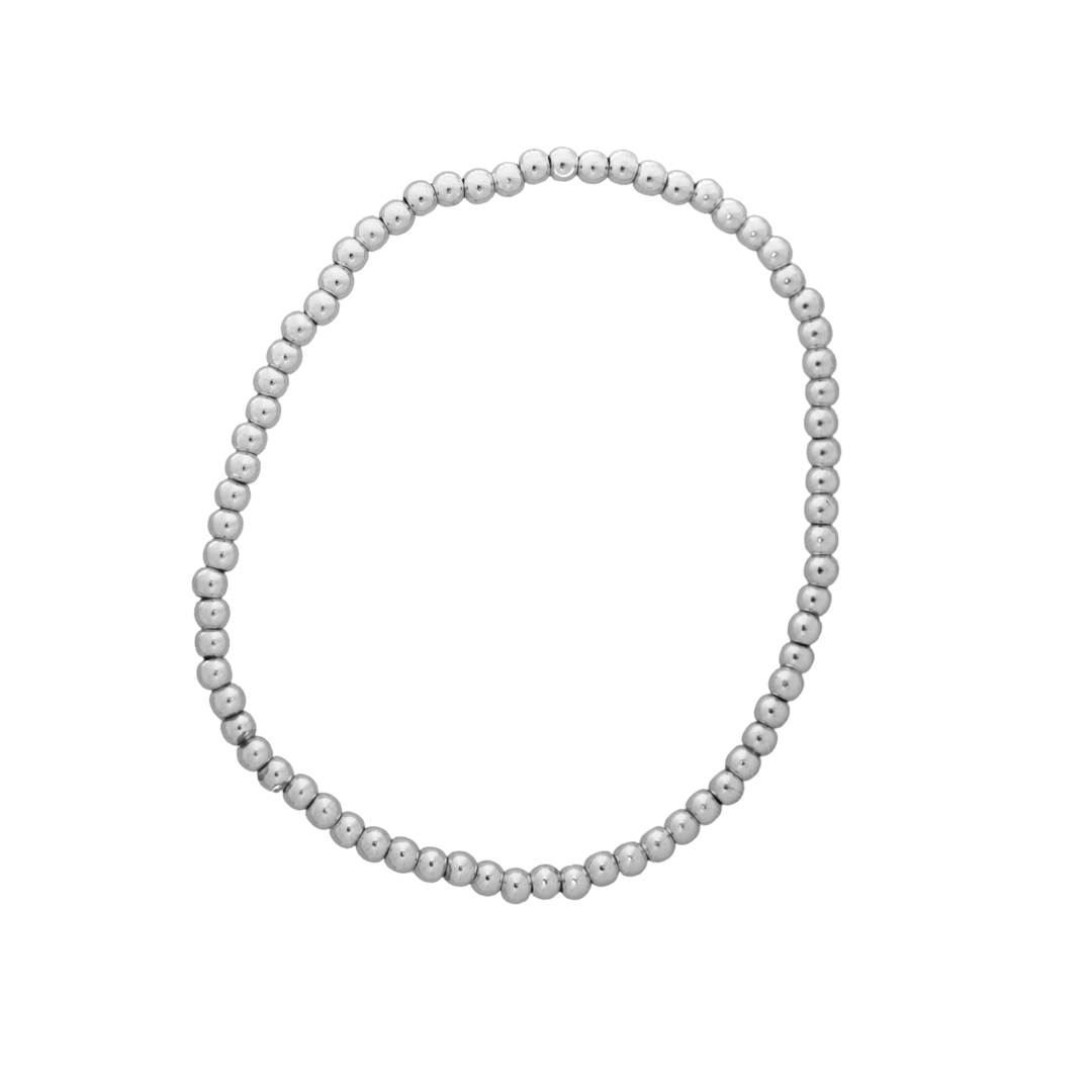 Pulsera | Mostacillas Mini Plata