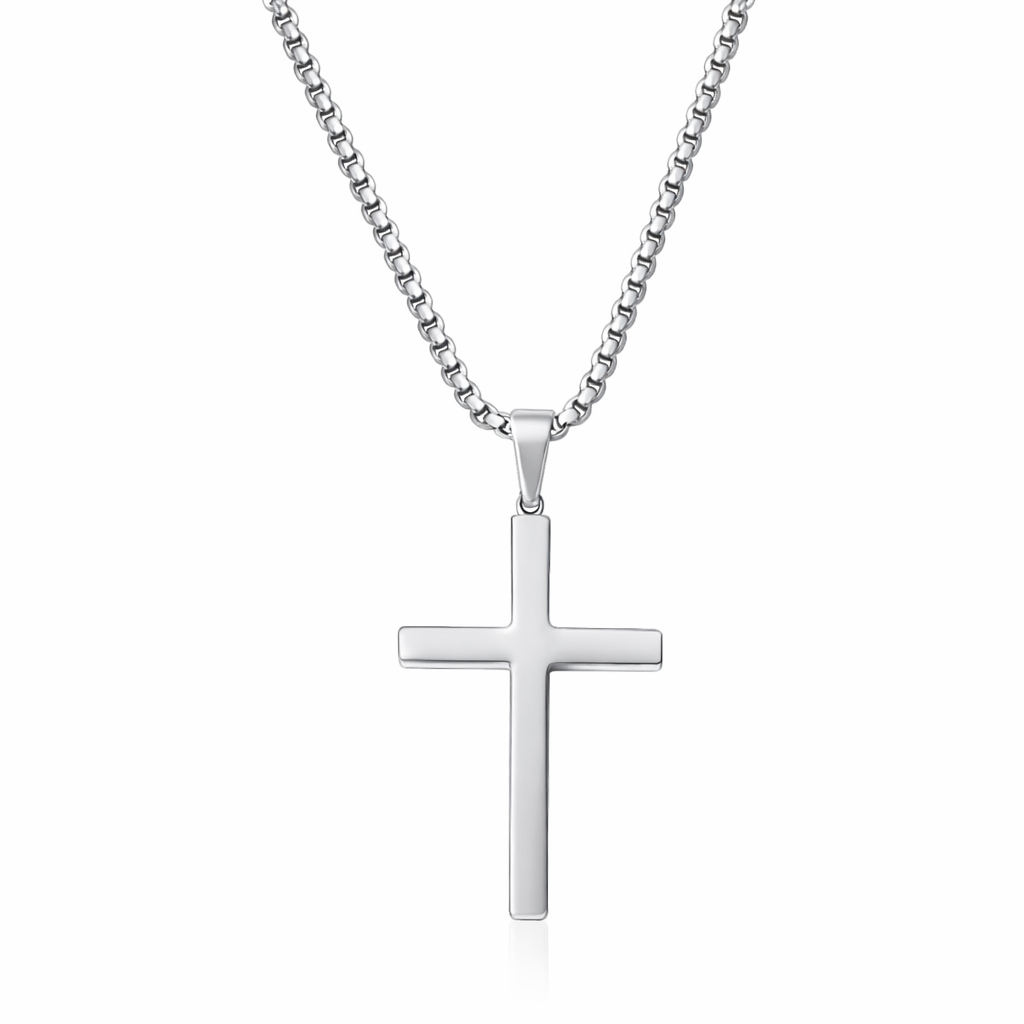 For Him | Collar Cruz Maxi Plata