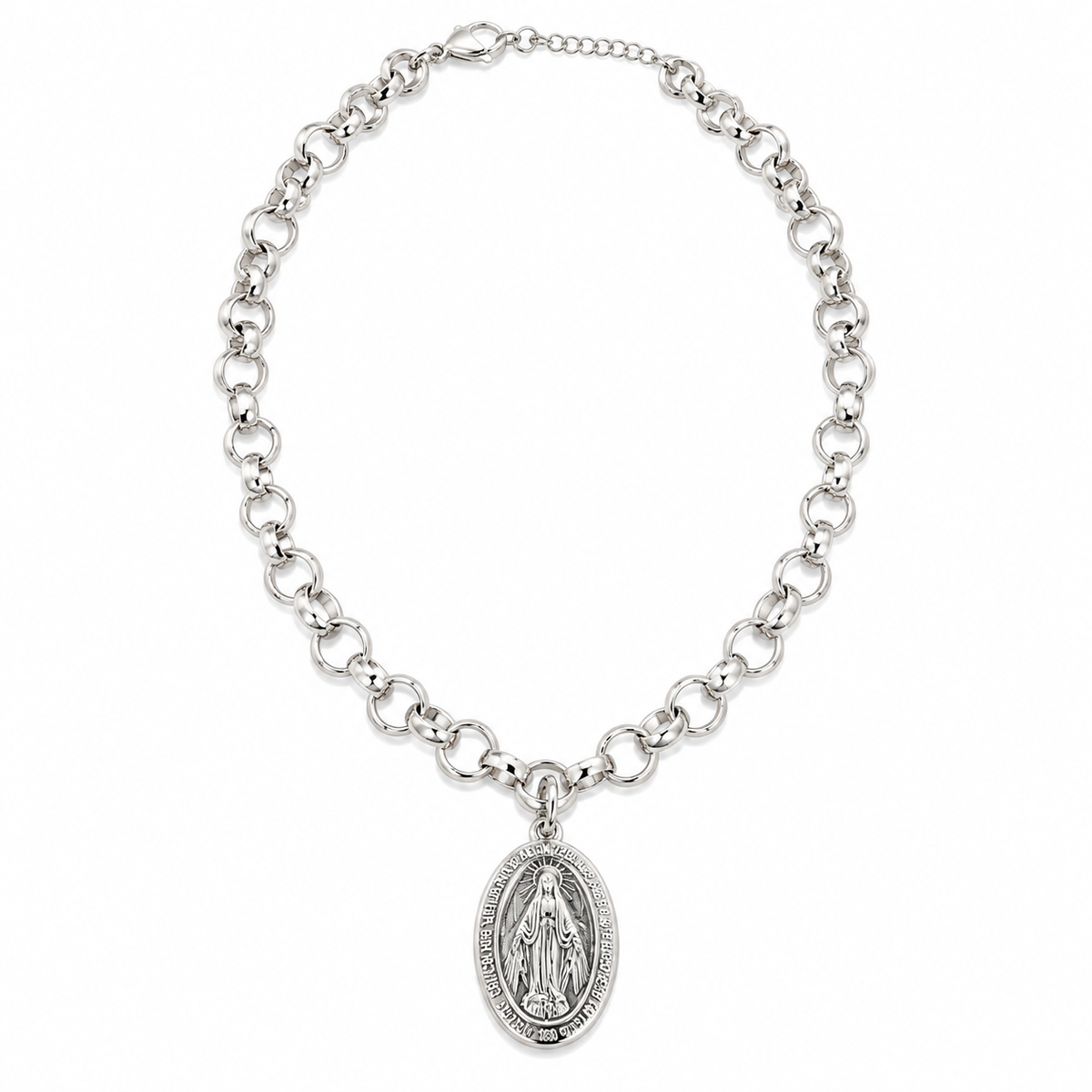 Collar | Virgen de los Rayos Silver