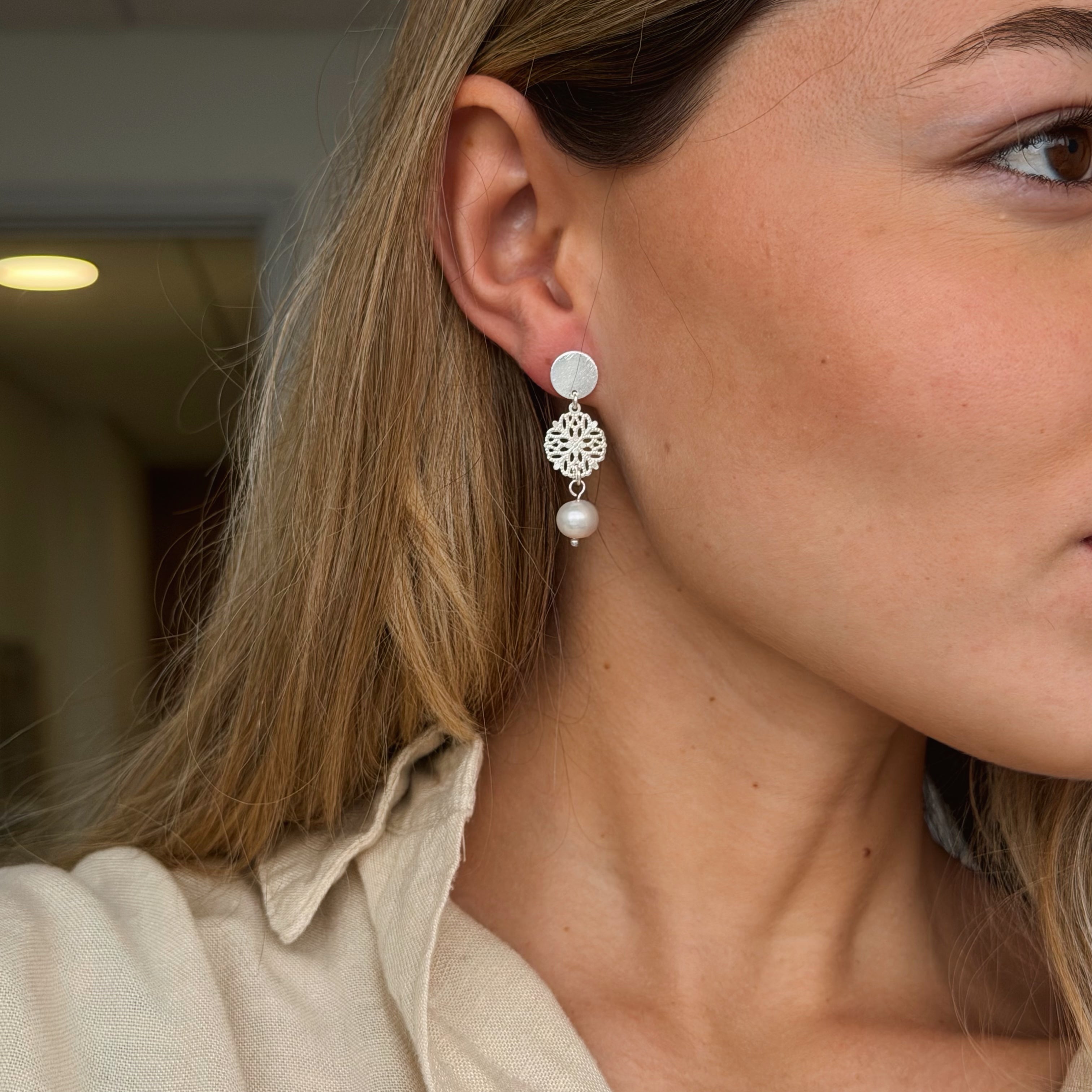 Aros | Spring Pearl Silver