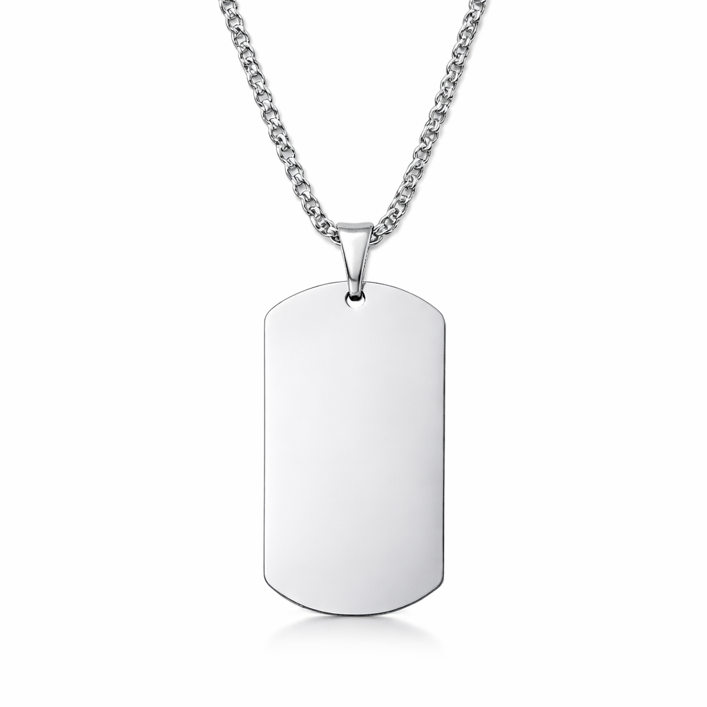 For Him | Placa Militar Plata