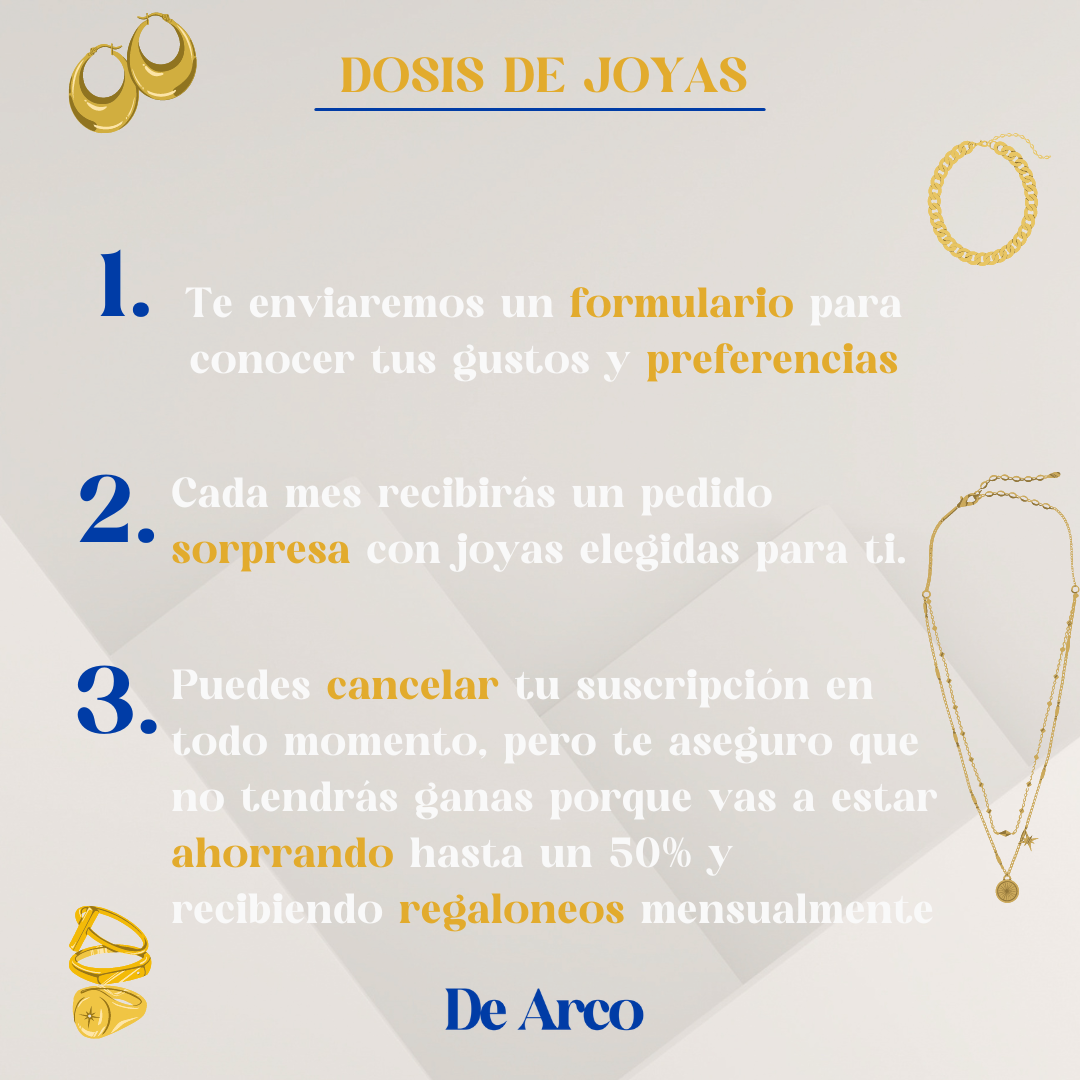 Suscripción | Dosis de Joyas Oro y Plata (Debes pagar con Ventipay)