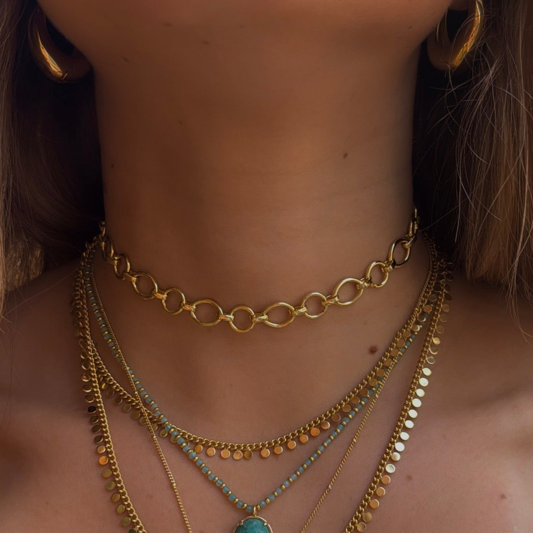 Collar | Choker Dosis de Joyas Oro Mini