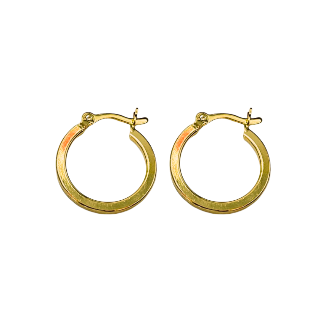 Argollas Base | Simple Gold 15 mm