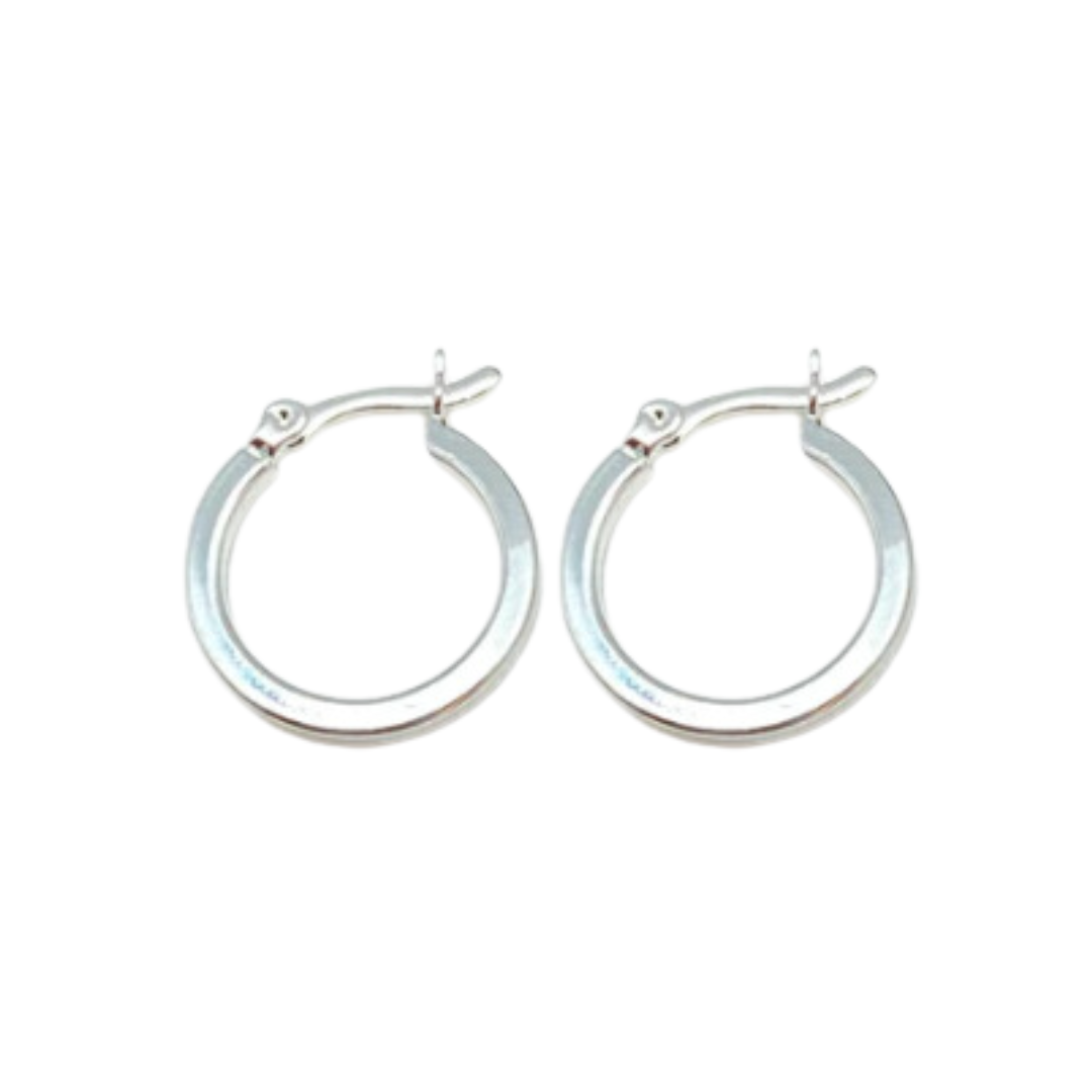 Argollas Base | Simple Silver 15 mm