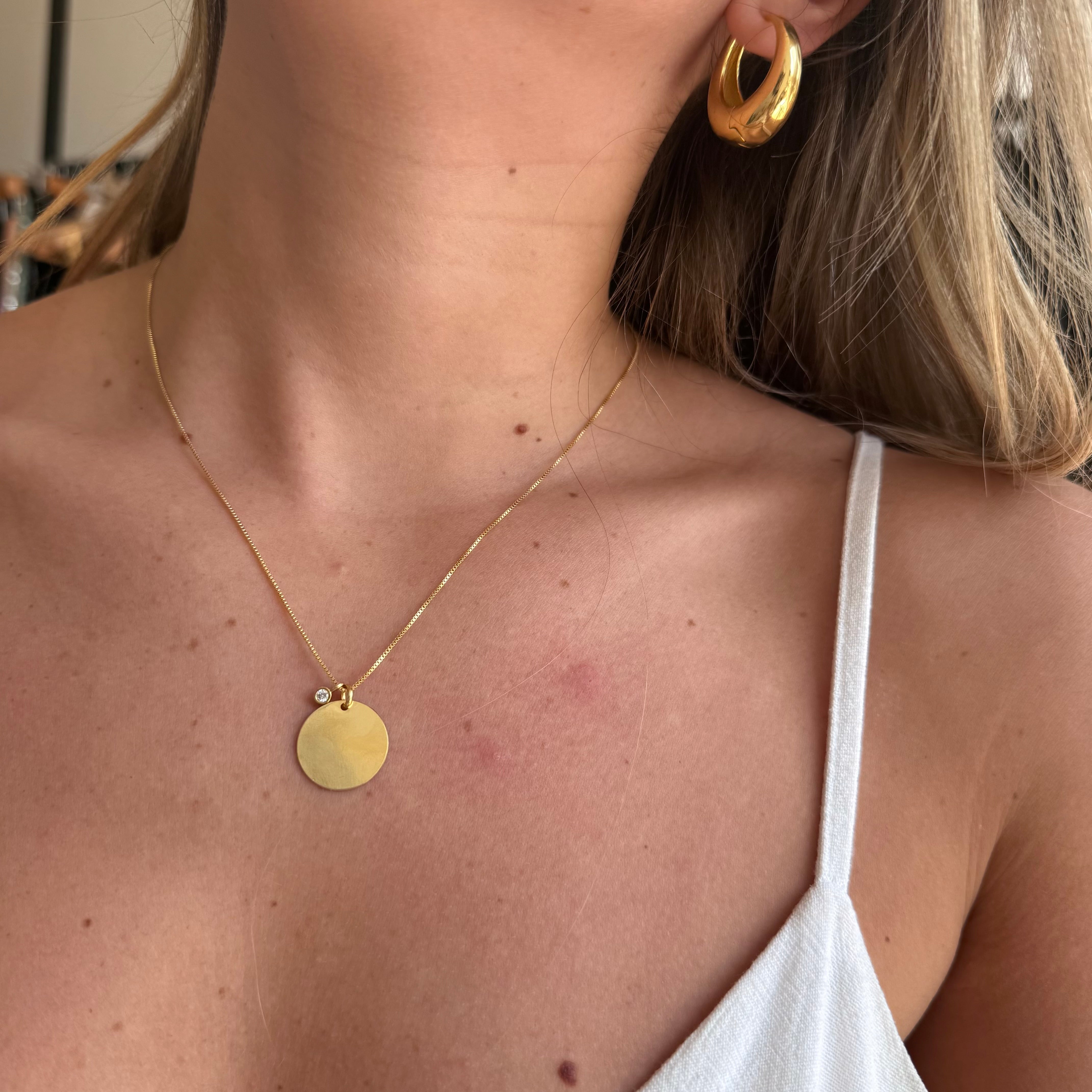 Cadenita | Circle Gold + Grabado Láser