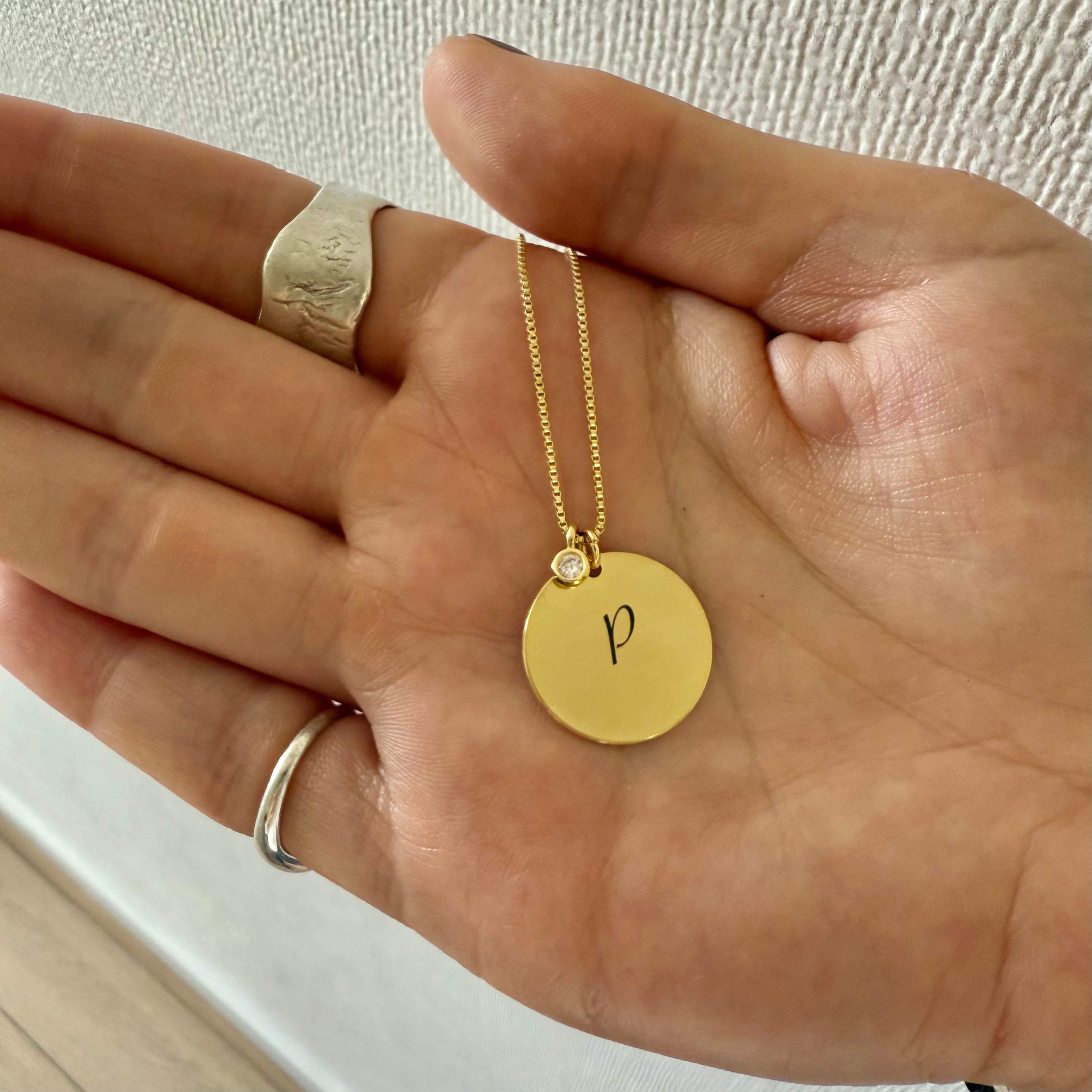 Cadenita | Circle Gold + Grabado Láser