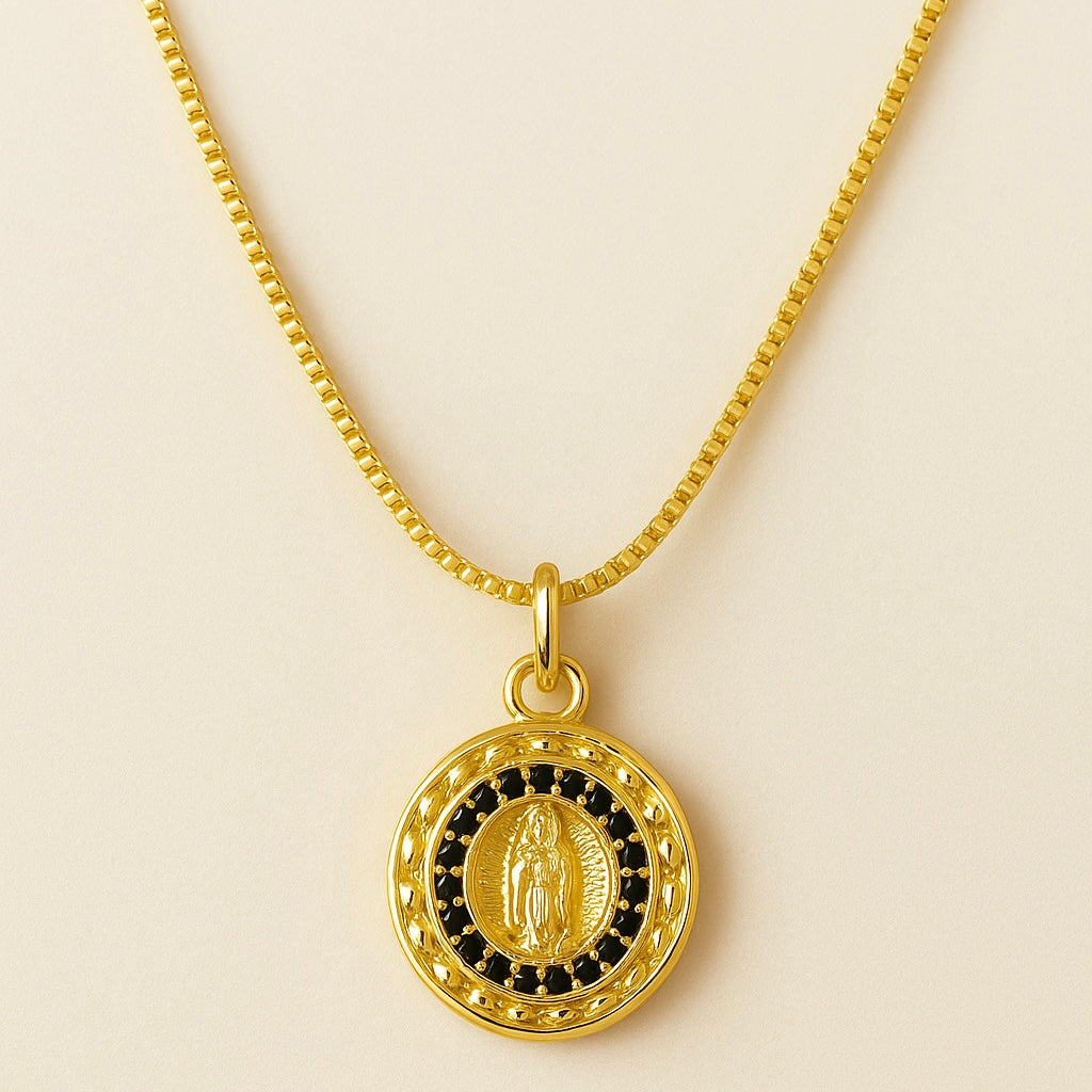 Collar | Virgencita Mini Black