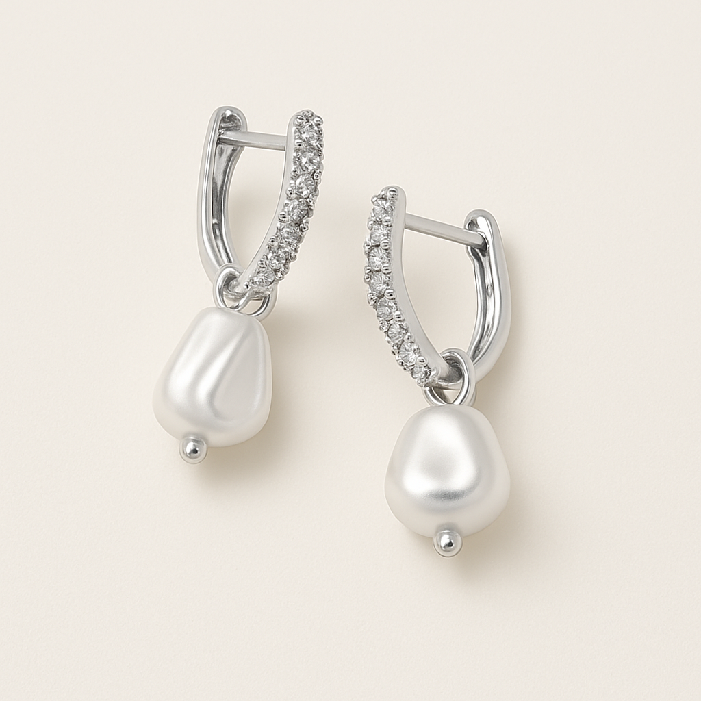 Argollas | Little Silver Pearl