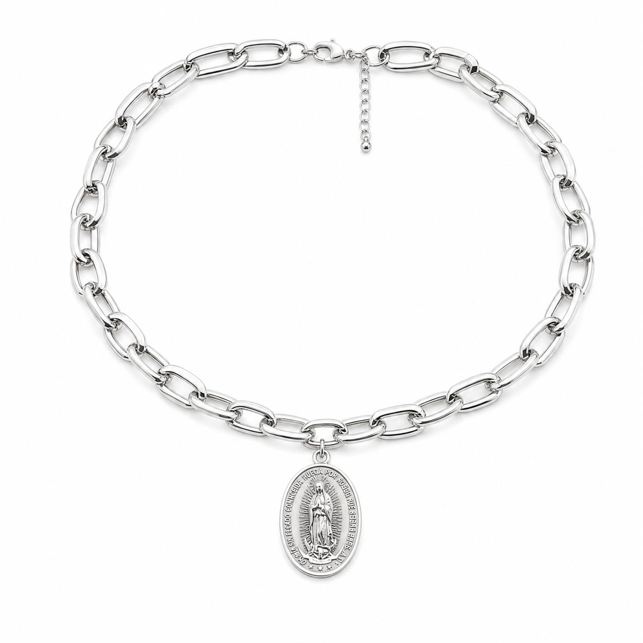 Collar | Virgen de Guadalupe Silver