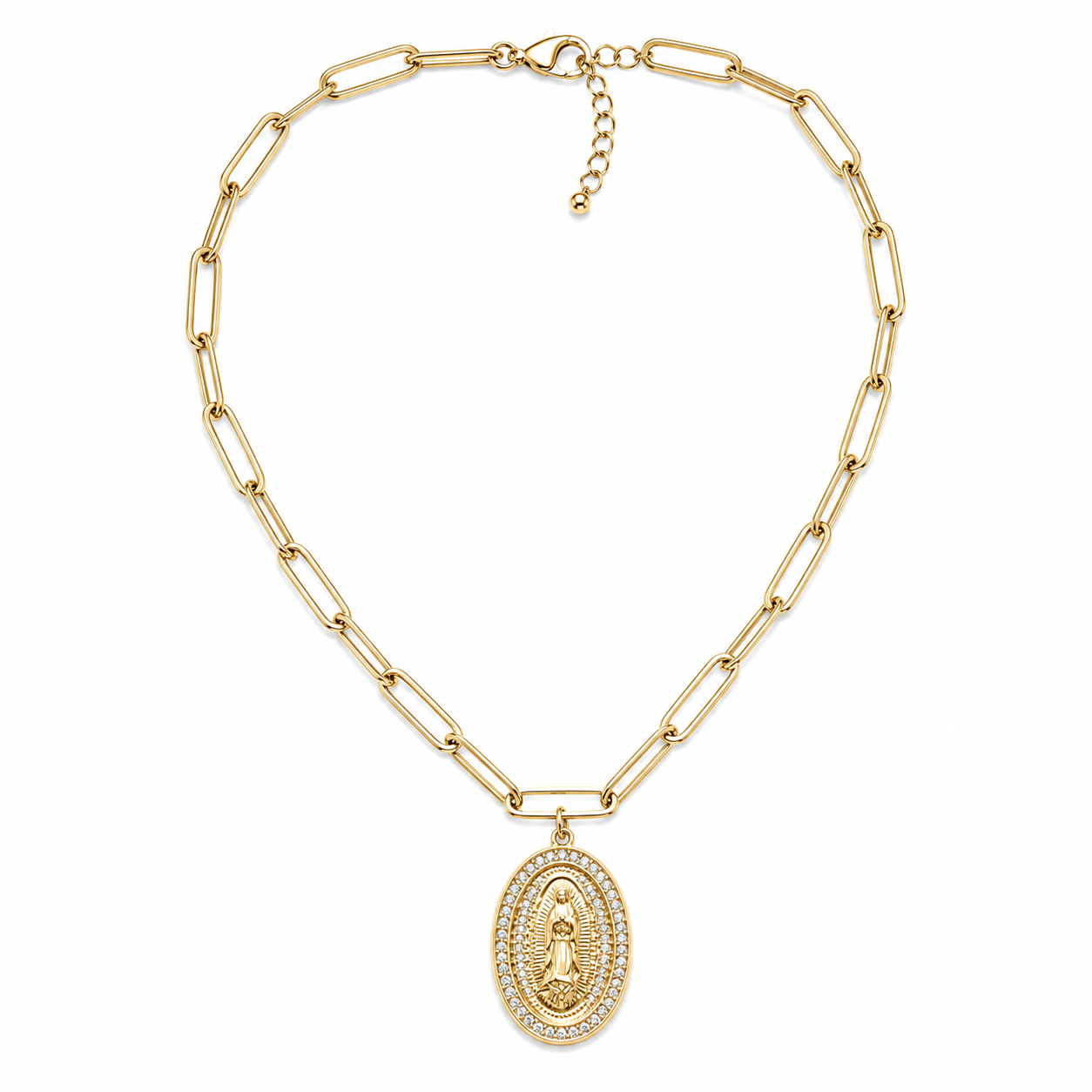 Collar | Virgen con Circones Gold