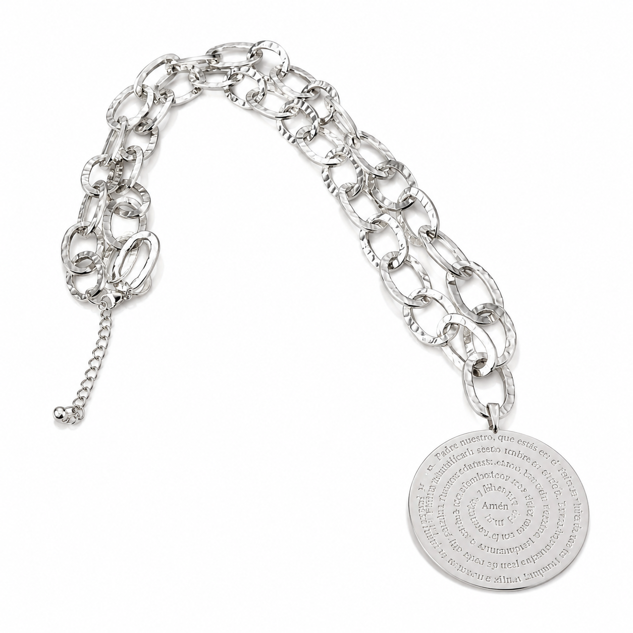 Collar |Padre nuestro XL silver 2.0