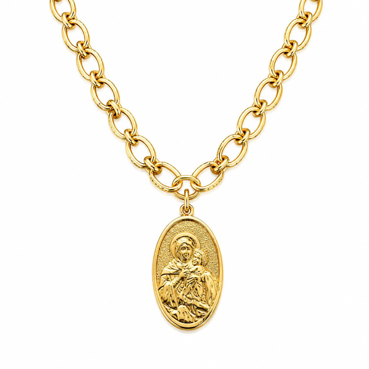 Collar | Virgen Maxi Ovalada