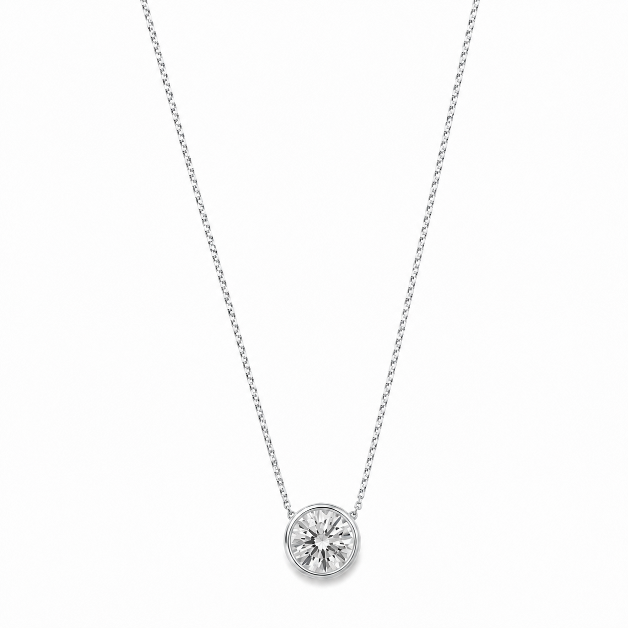 Collar | Punto de luz plata