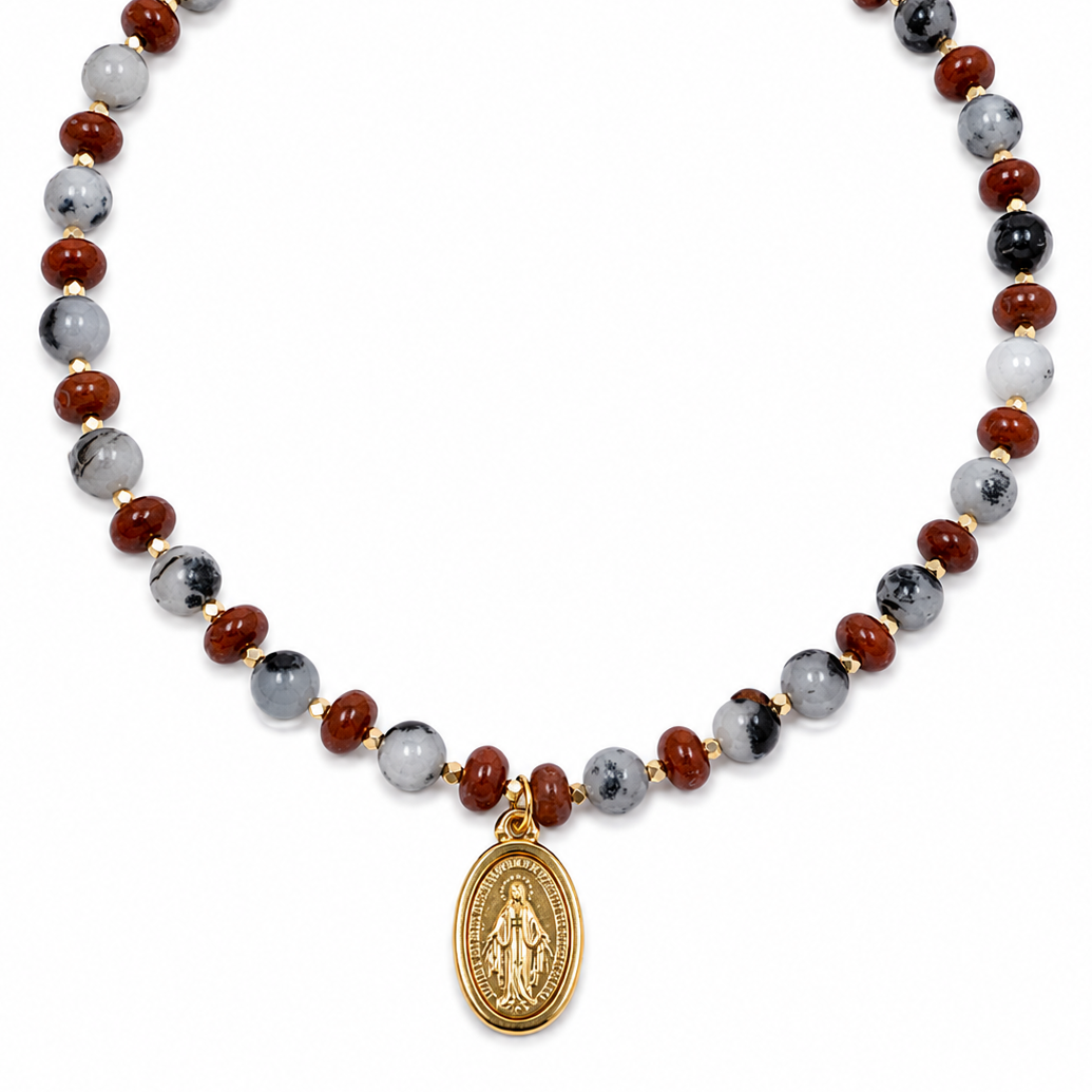 Collar | Ágatas y Virgencita