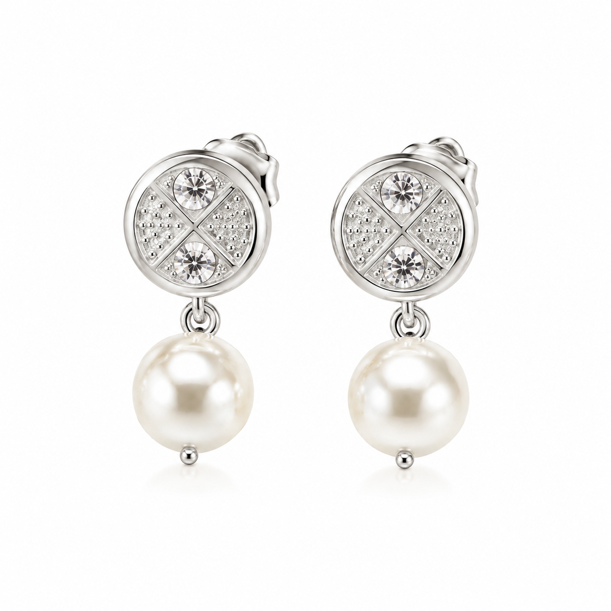 Aros | Silver Pearl Detail