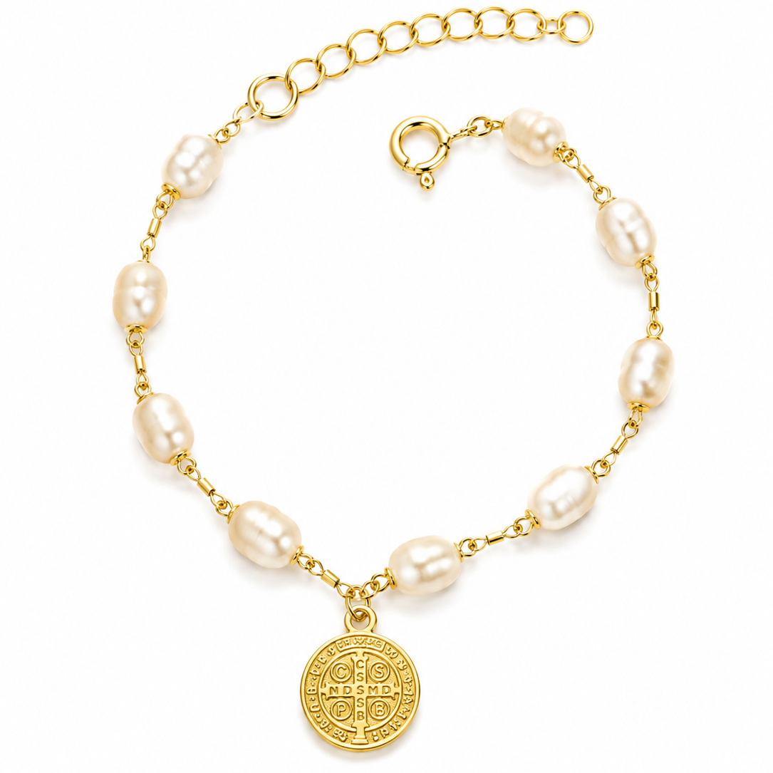 Pulsera | San Benito y Perlas Gold