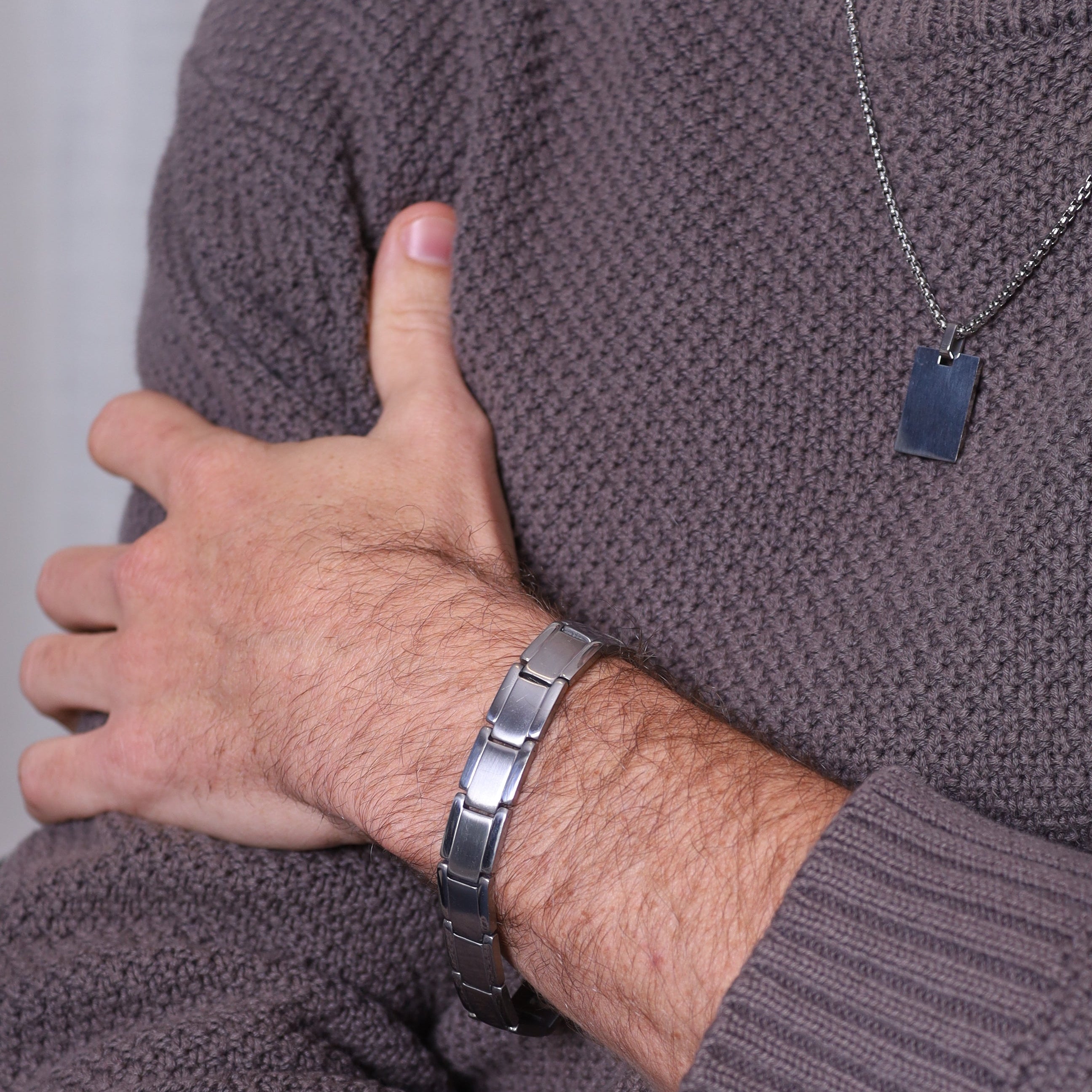 For Him | pulsera plata