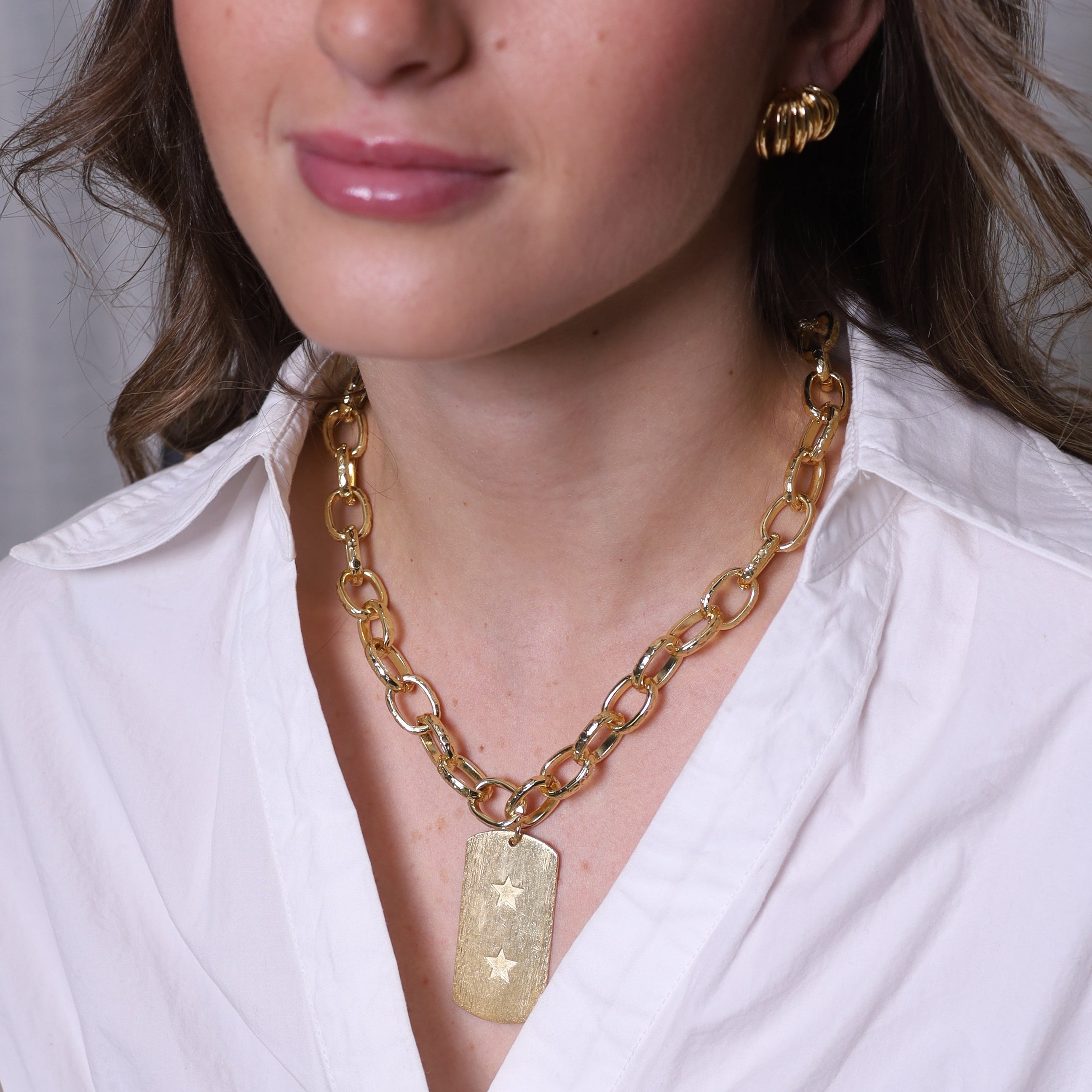 Collar | Placa Gold + Grabado