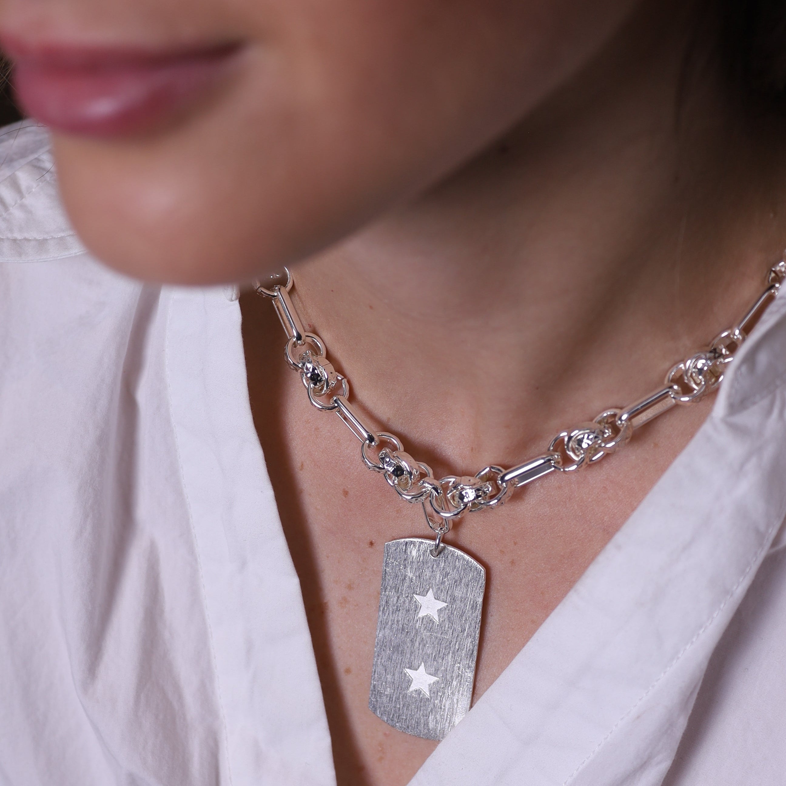 Collar | Placa Silves + Grabado