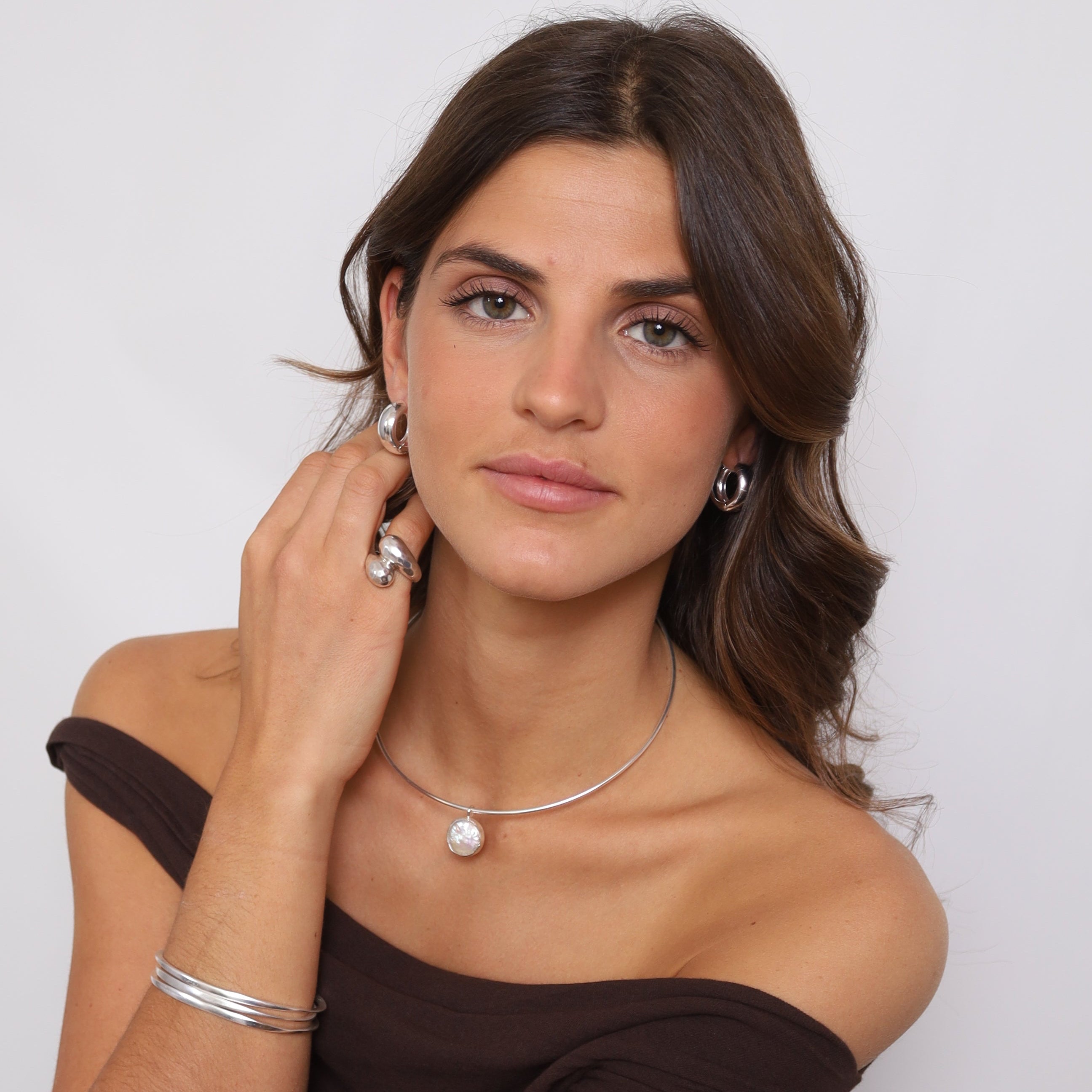 Collar | Pearl Silver